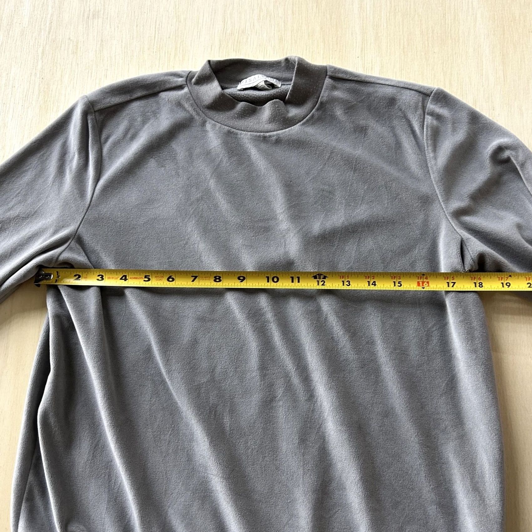 Vintage P.J. Salvage Pajama Top Womens Large Gray Long Sleeve Crew Neck Sleepwear Lounge Size L / US 10 / IT 46 - 6 Thumbnail