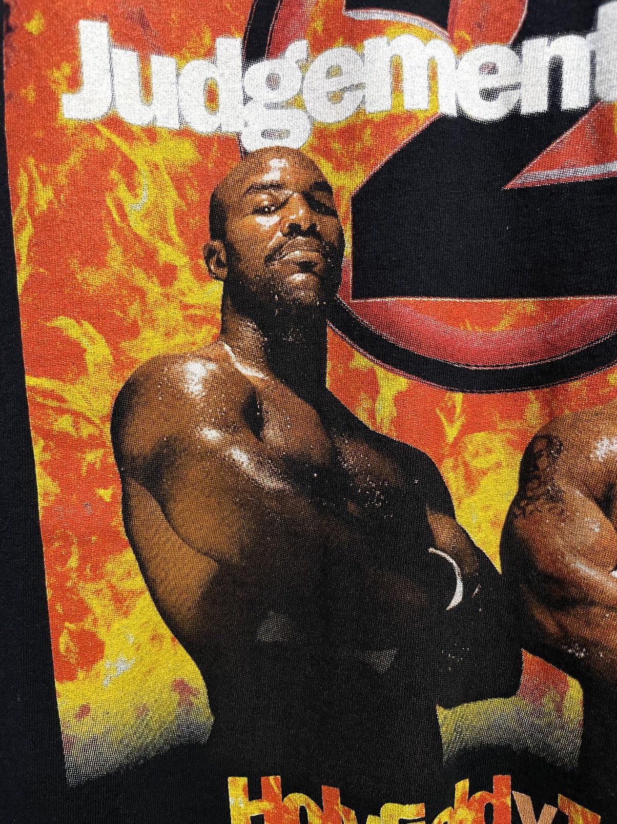 Vintage Vintage 90s Mike Tyson VS Holyfield Judgement Night T-Shirt Size US XL / EU 56 / 4 - 9 Thumbnail