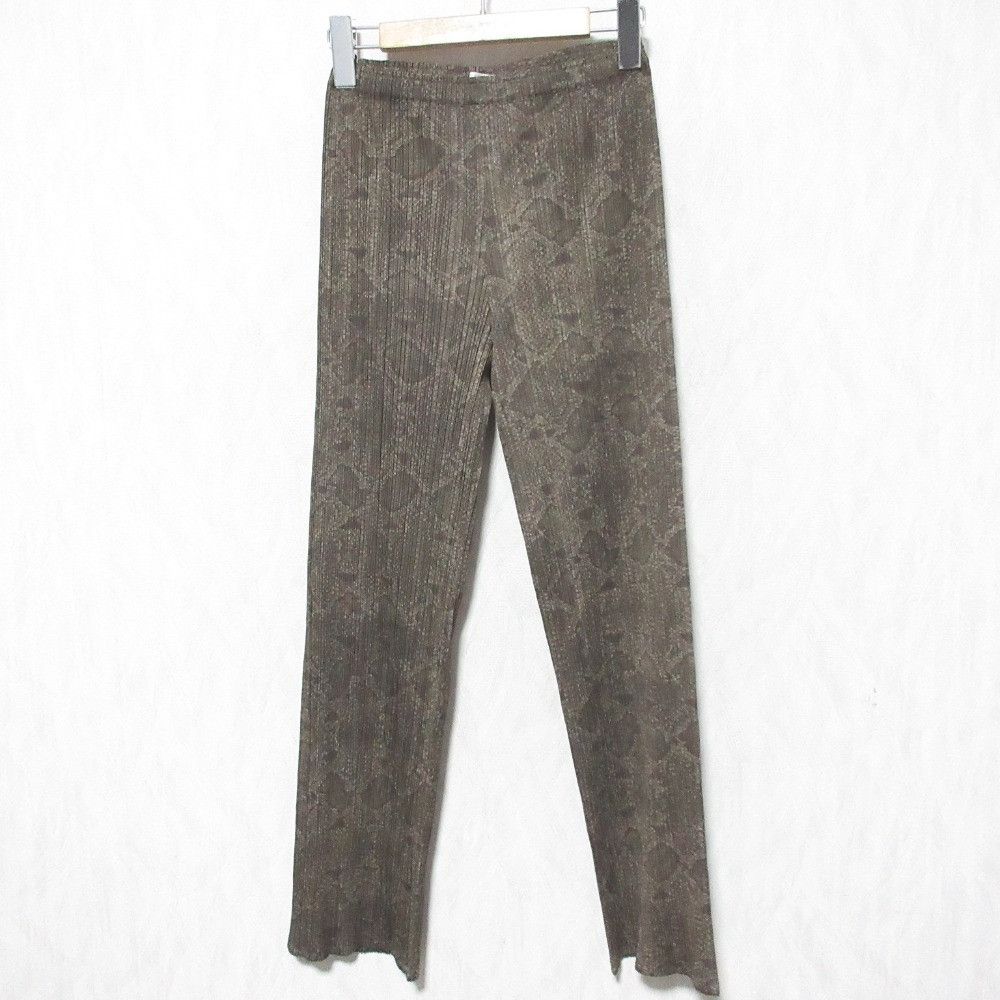 Issey Miyake Issey Miyake Pleats Please Issey Miyake Python Pleated Pants Textile Pants PP33-JF833 DUTY FREE for USA Size ONE SIZE - 1 Thumbnail