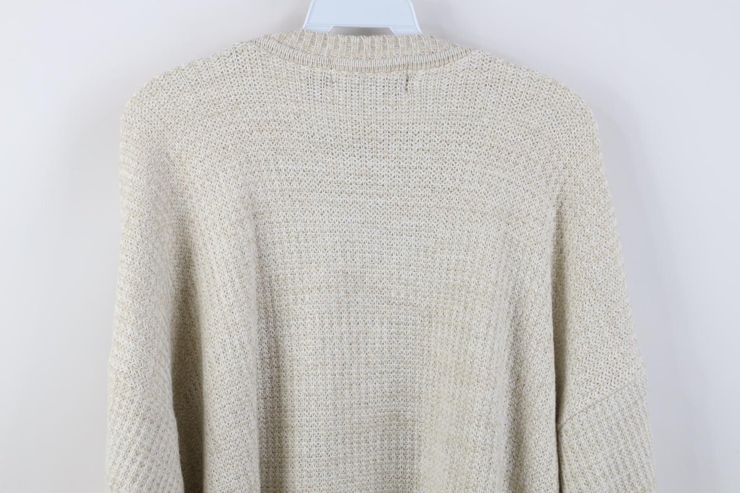 Vintage Vintage 90s Streetwear Blank Thermal Ribbed Knit Sweater USA Size US L / EU 52-54 / 3 - 7 Thumbnail