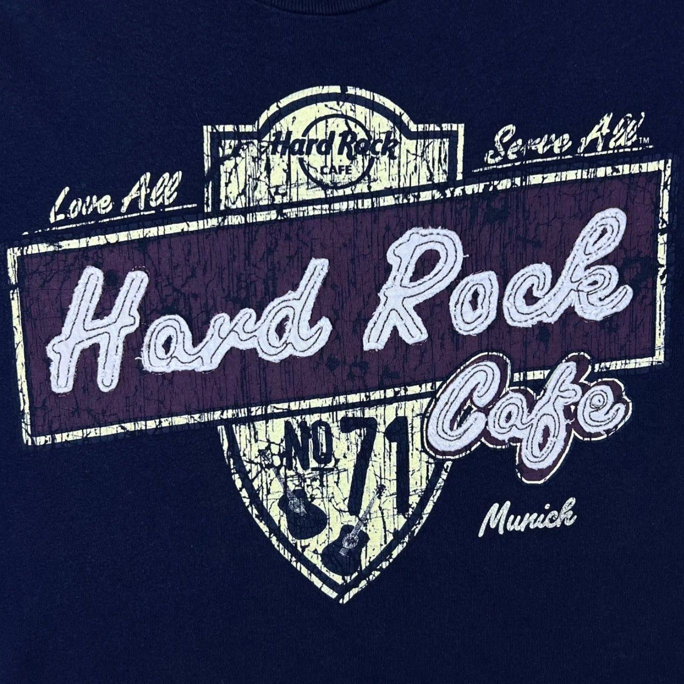 Hard Rock Cafe Hard Rock Cafe Munich Souvenir Embroidered Logo Graphic Navy Blue T-Shirt Small Mens Cotton Short Sleeve Crew Neck Size US S / EU 44-46 / 1 - 3 Thumbnail