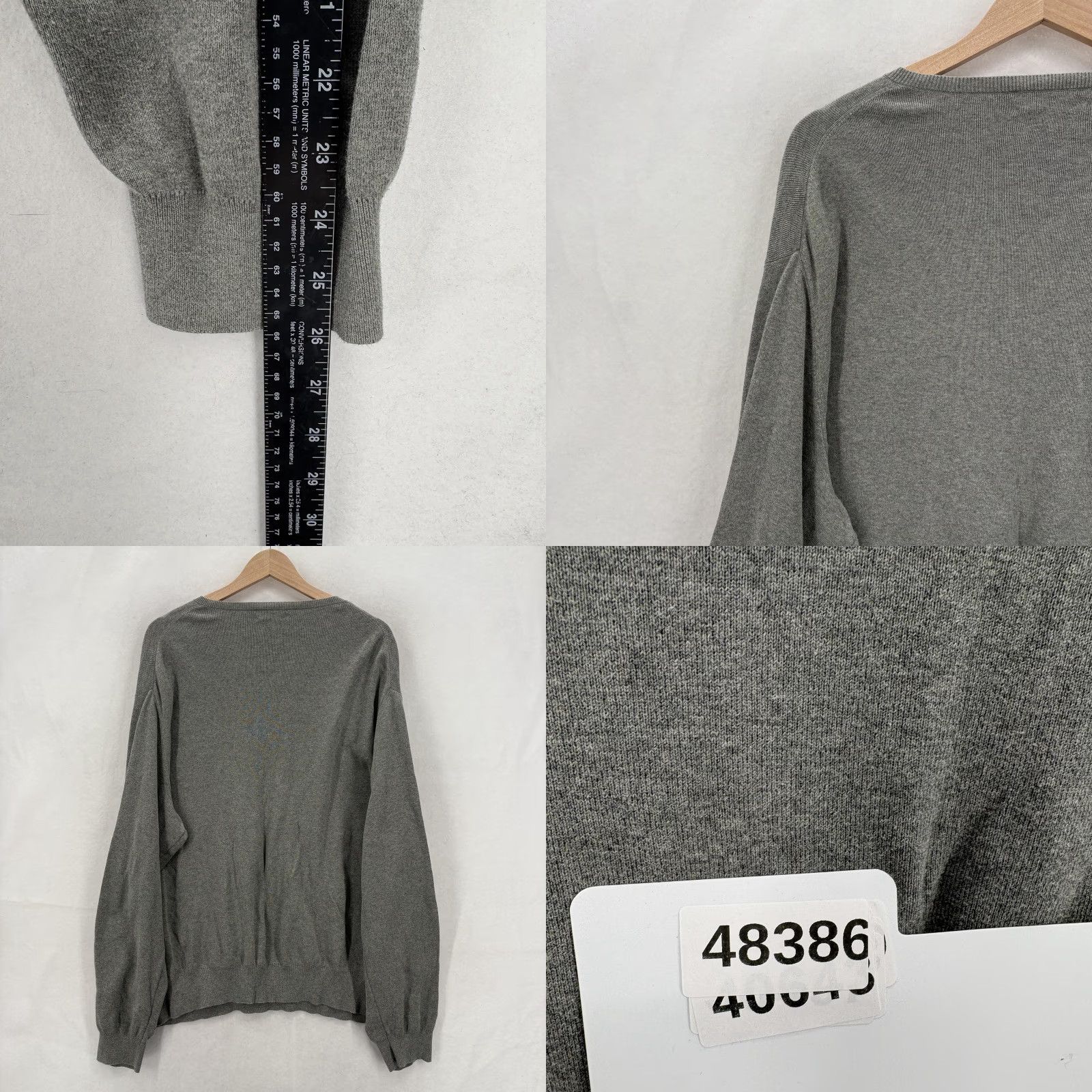 Polo Ralph Lauren Polo Ralph Lauren Sweater Mens Big 3X Gray Pima Cotton V Neck Knit Pullover Size US XXL / EU 58 / 5 - 8 Thumbnail