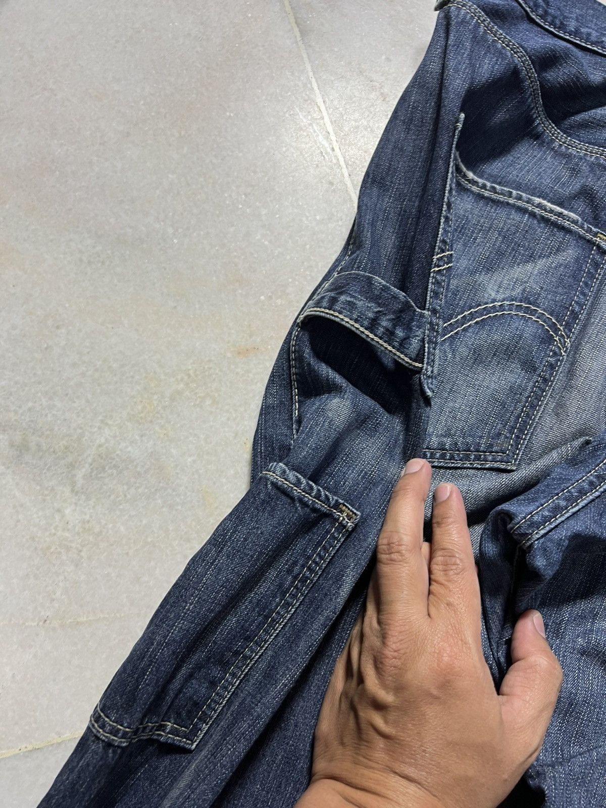 Levi's 💥Baggy💥Vintage Levis 203 Carpenter Washed Distressed Jeans Size US 35 - 9 Thumbnail