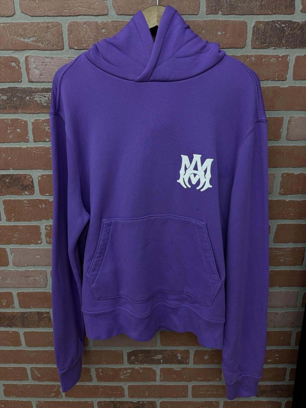 Amiri Amiri Men's Purple Logo Pullover Hoodie Sweater Size Medium Size US M / EU 48-50 / 2 - 3 Thumbnail