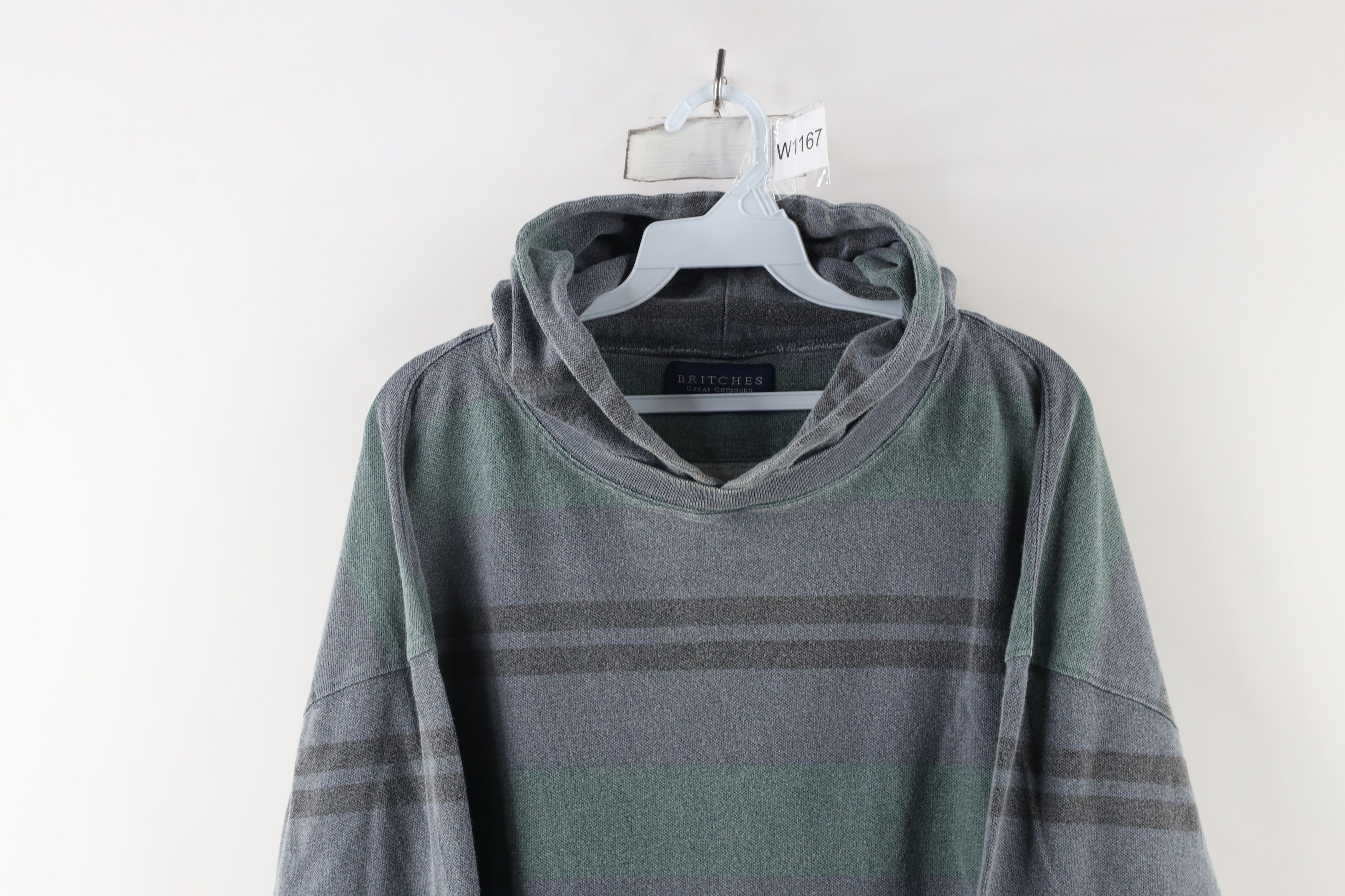 Vintage Vintage 90s Streetwear Block Long Sleeve Hoodie T-Shirt Size US XXL / EU 58 / 5 - 2 Thumbnail