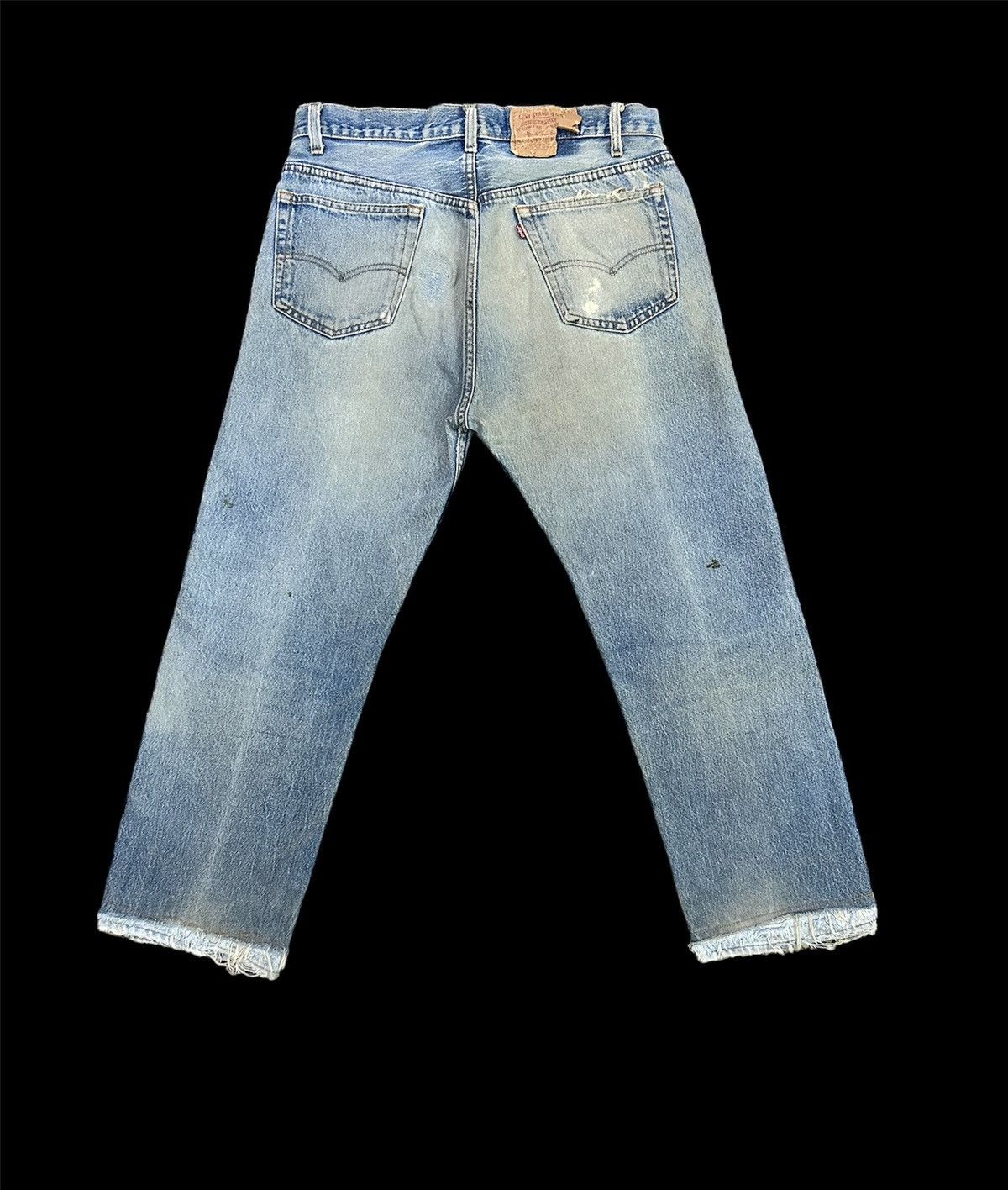Levi's × Vintage Vintage Levis 80s 501 Distressed Size US 33 - 10 Thumbnail