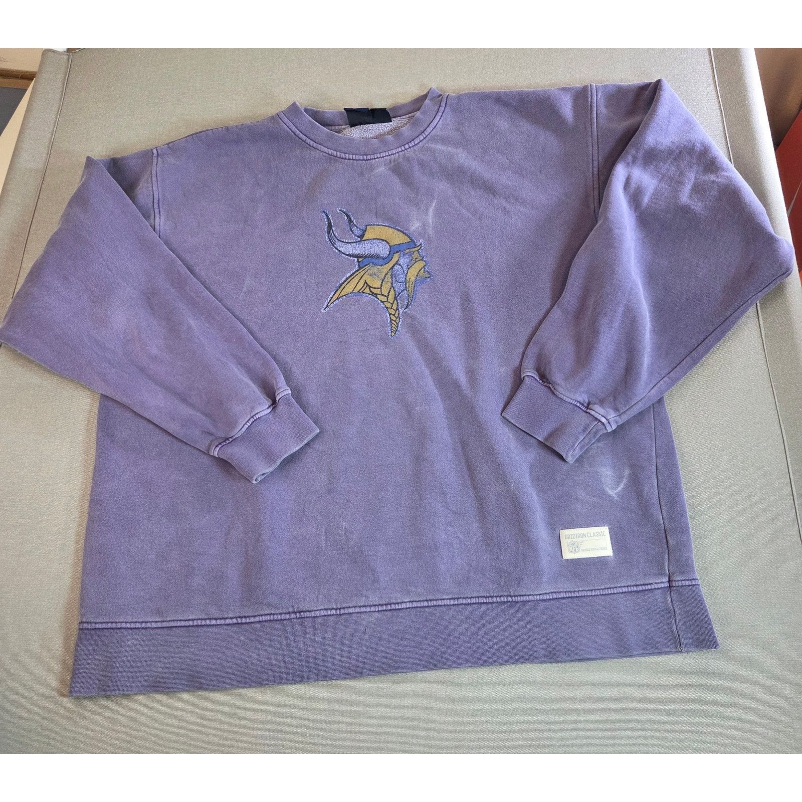 Reebok Vikings Gridiron Classic XL Sweatshirt