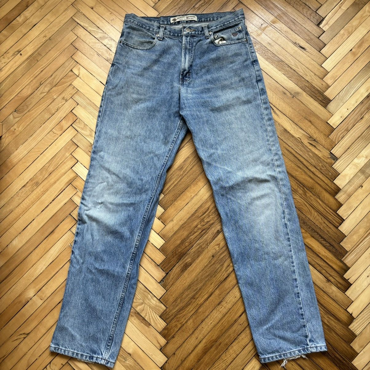 Harley Davidson × Vintage Vintage Y2K Harley Davidson Denim Jeans 34/36 Size US 34 / EU 50 - 2 Thumbnail