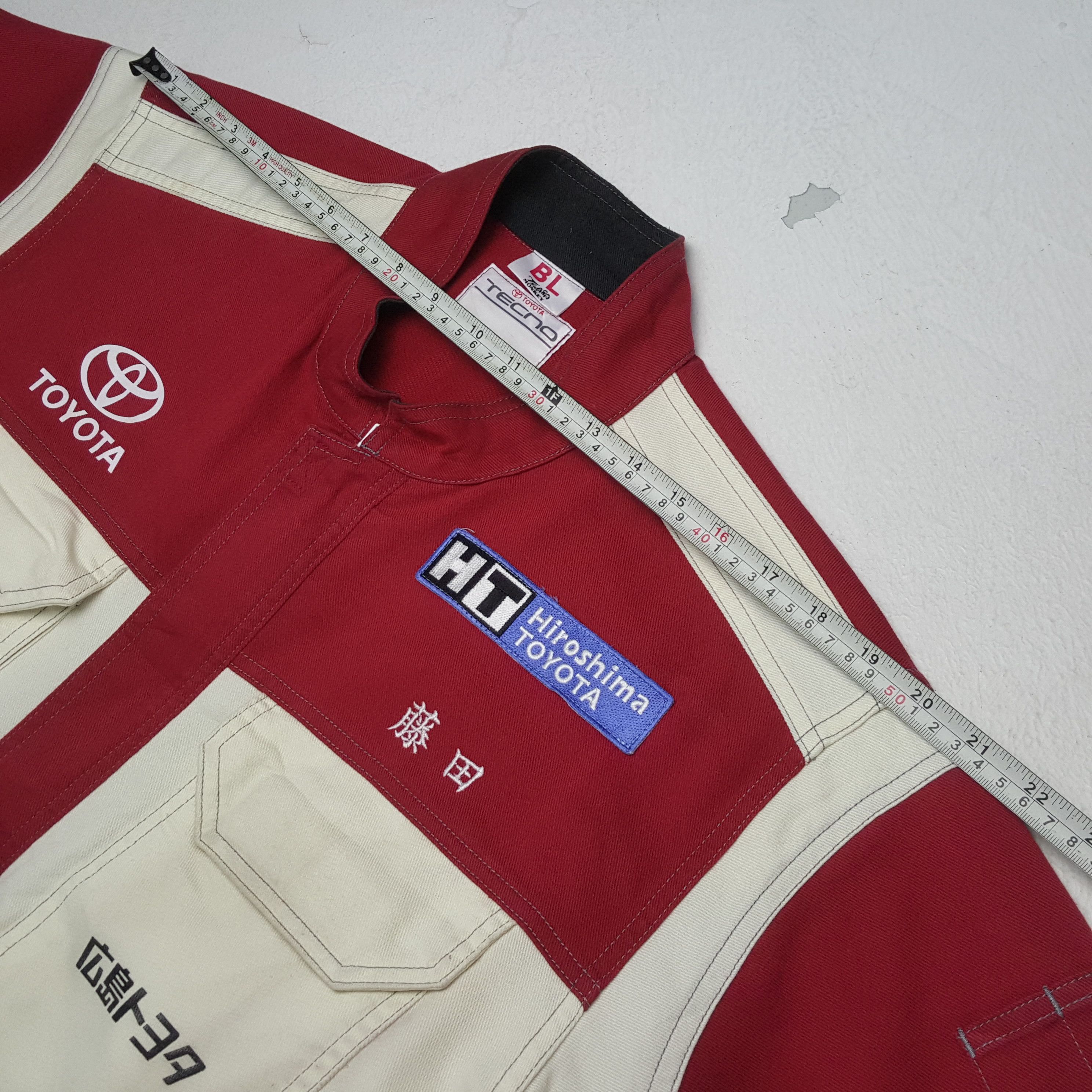 Japanese Brand × Vintage TOYOTA TECNO Motorsports Racing Style Coverall Jacket Size US L / EU 52-54 / 3 - 9 Thumbnail