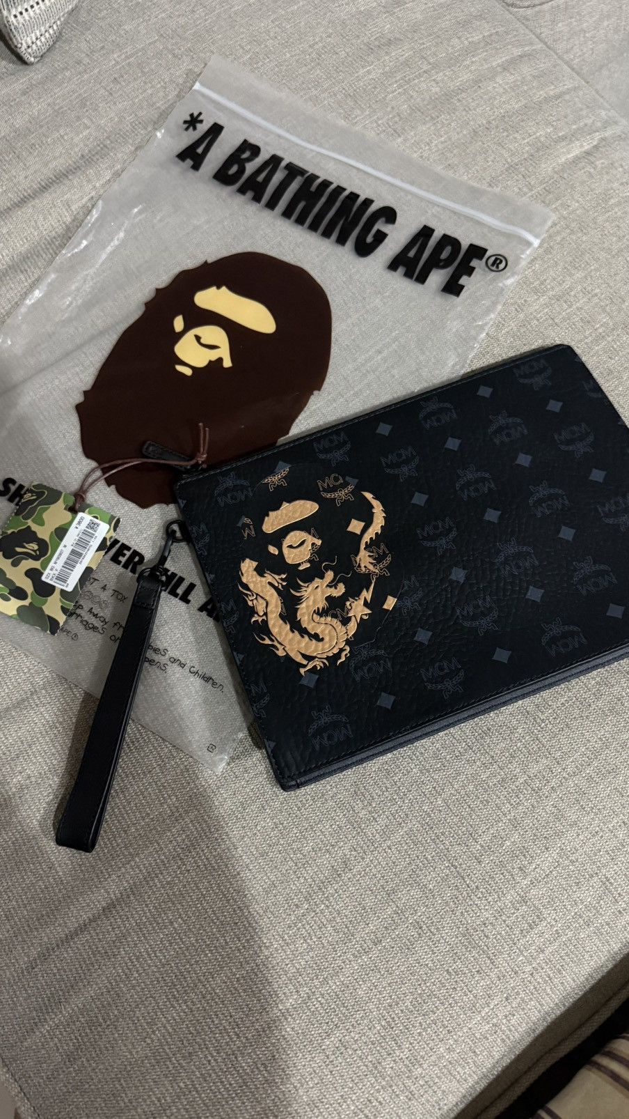 Bape × MCM Bape x MCM Pouch Size ONE SIZE - 2 Thumbnail