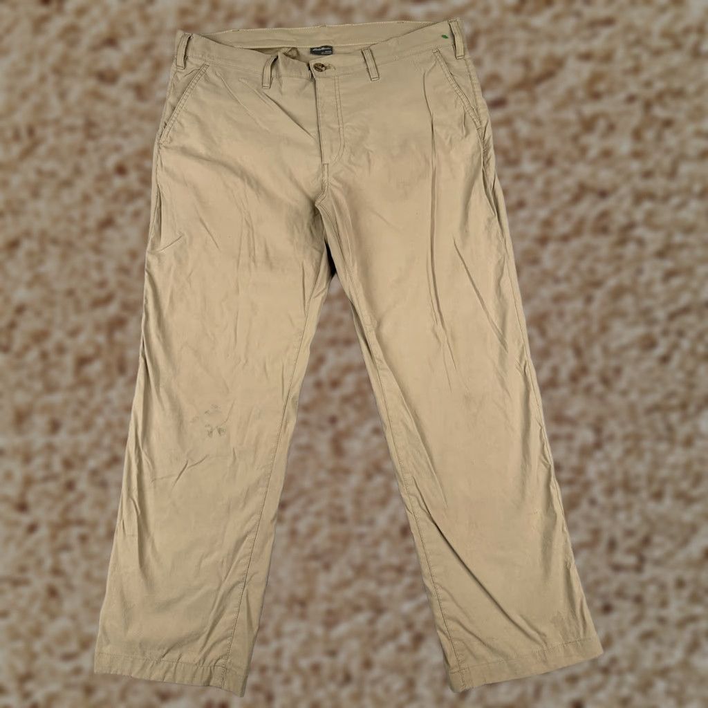 Eddie Bauer Eddie Bauer Travex Pants Mens 38 Beige Straight Leg Nylon Blend Cargo Pockets Regular 30in Fall Spring Summer Winter Travel Workwear Size US 38 / EU 54 - 1 Thumbnail