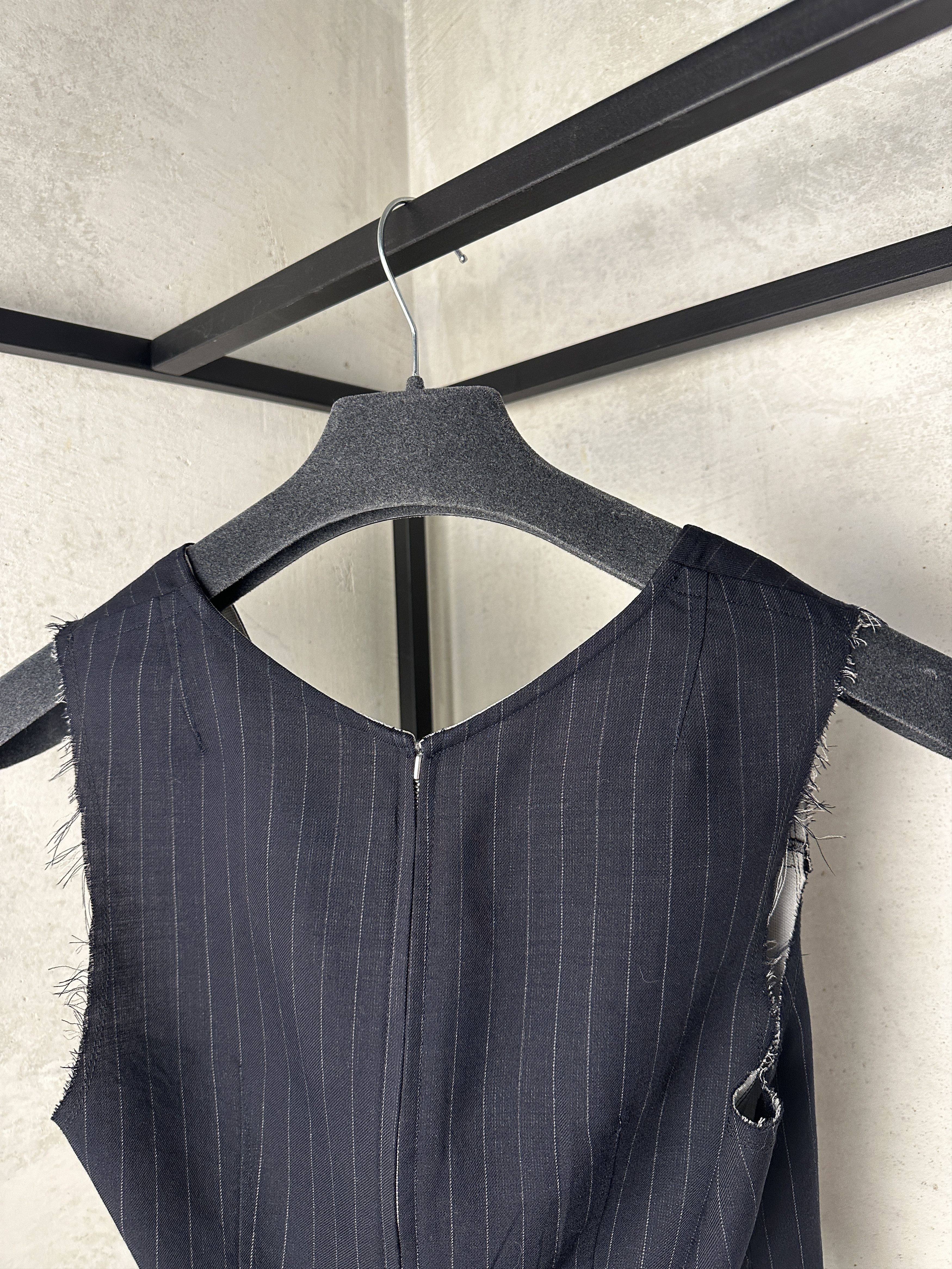 Comme des Garcons Comme Des Garçons Stripped Vest Top on Zip Size S / US 4 / IT 40 - 4 Thumbnail