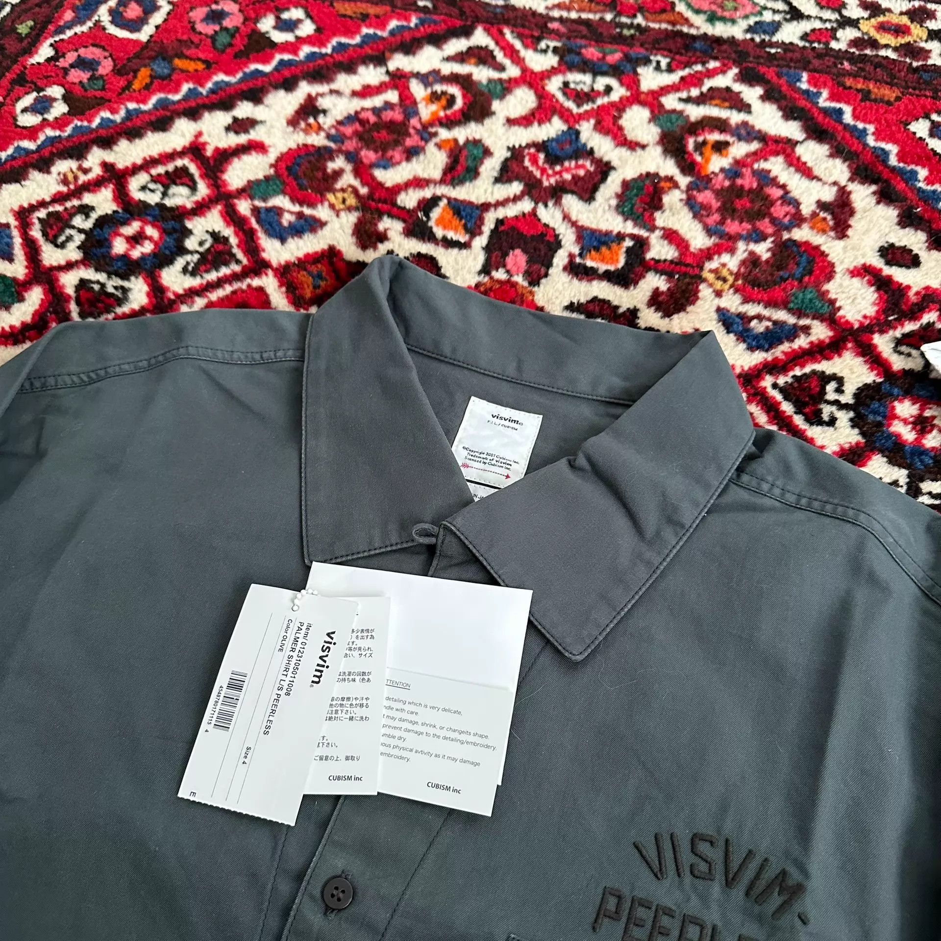 Visvim visvim 23ss palmer L/S peerless fil ICT 4 Ltd Shirt Size US XL / EU 56 / 4 - 5 Thumbnail
