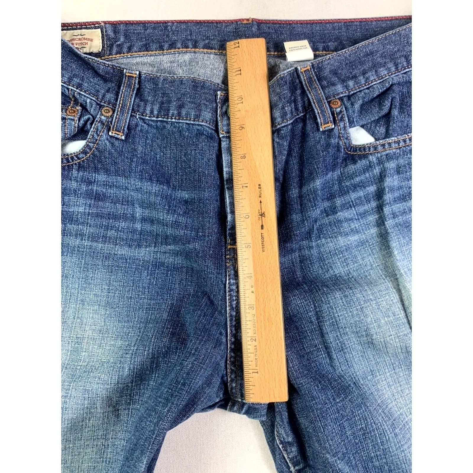 Abercrombie & Fitch Abercrombie & Fitch The Vintage Flare High Rise Jeans Blue Women 12L 34x34 Denim 5-Pocket Regular Fit Size 34" / US 12 / IT 48 - 5 Thumbnail