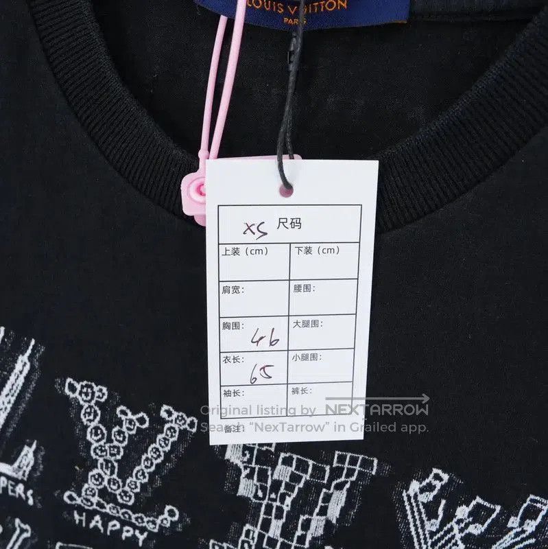 Louis Vuitton Louis Vuitton Black Graffiti Logo T. Size XS / US 0-2 / IT 36-38 - 7 Thumbnail