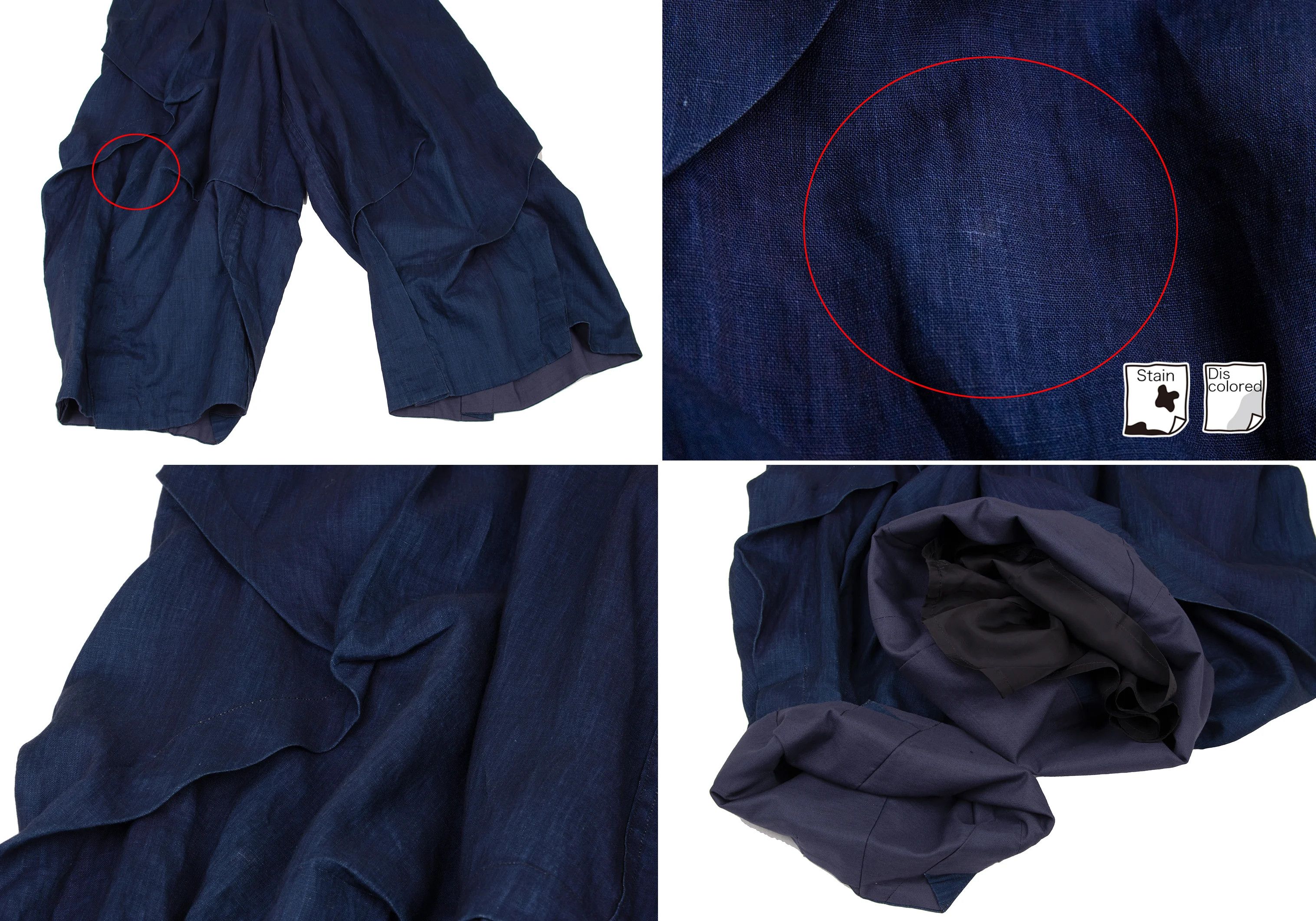 Yohji Yamamoto Yohji Yamamoto Indigo Linen Set-Up Blue 3 Size US 34 / EU 50 - 15 Thumbnail