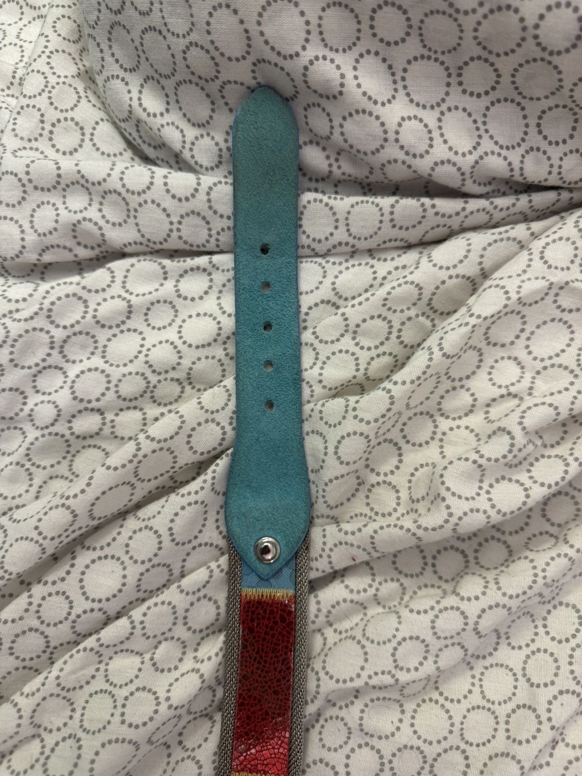 Other Nanni Blue Chainmail / Leather Belt Size 32 Size ONE SIZE - 5 Thumbnail