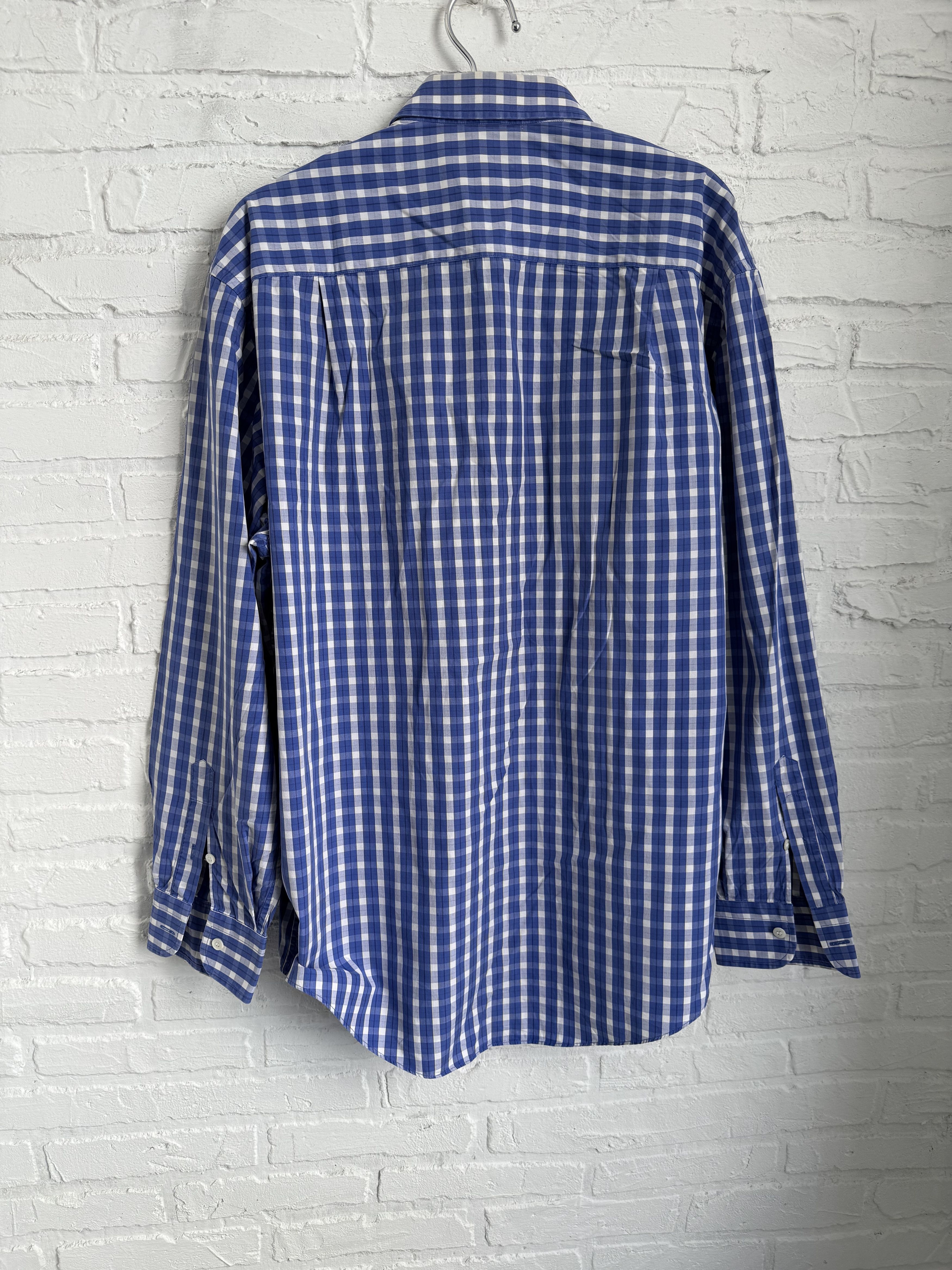 Gucci Vintage 90s GUCCI Tom Ford era Gingham checked cotton shirt Size US XL / EU 56 / 4 - 9 Thumbnail