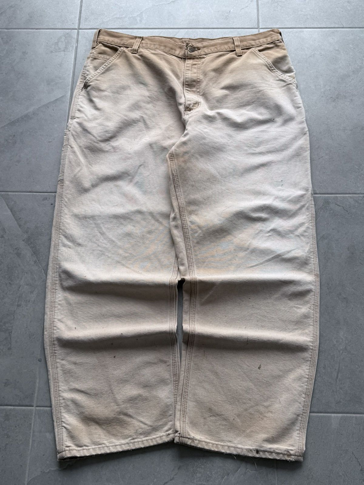 Carhartt Vintage Carhartt Brown Faded Carpenter Work Pants Size US 38 / EU 54 - 6 Thumbnail