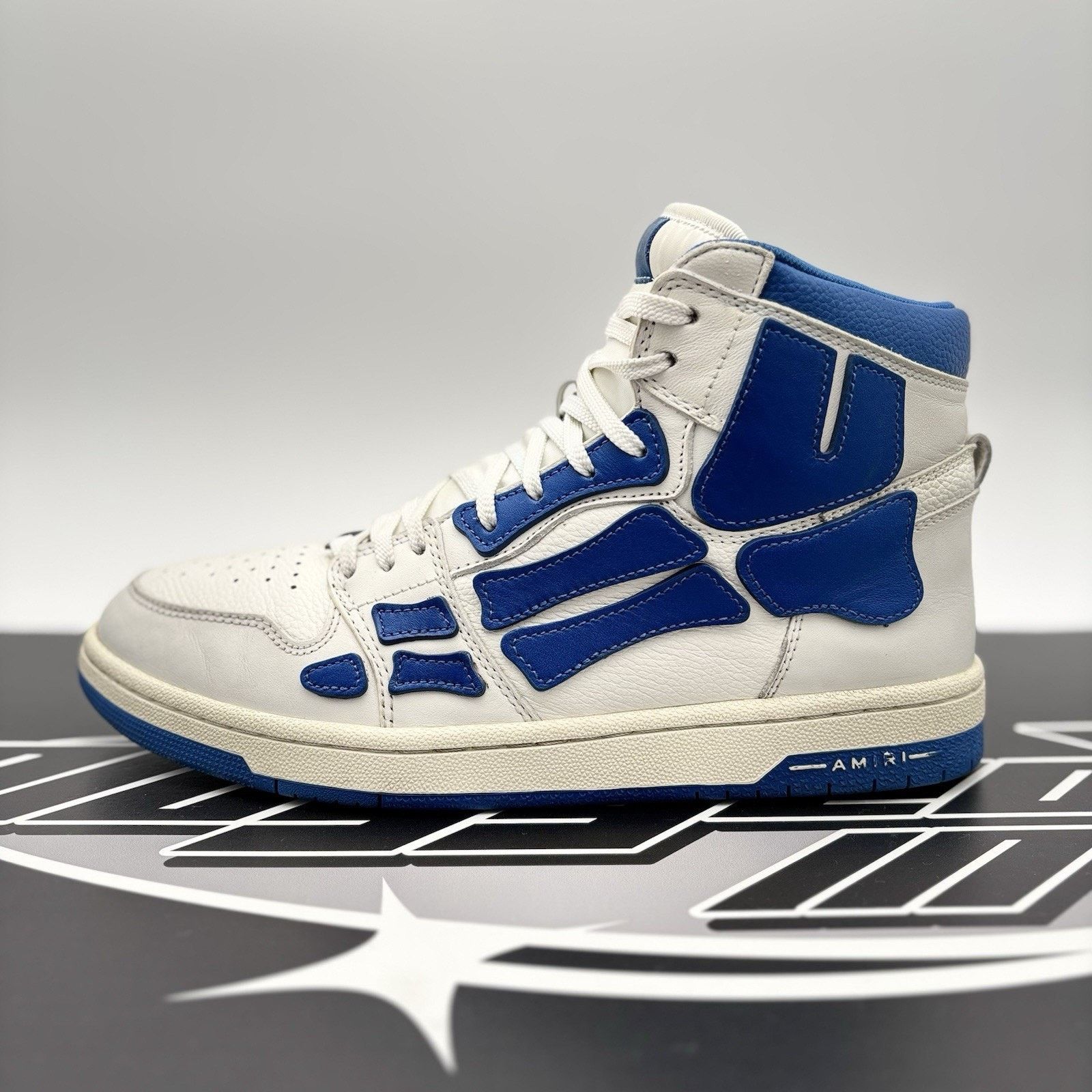 Amiri Amiri Skel High Top ' White Blue ' | GOOD CONDITION! Size US 10 / EU 43 - 11 Thumbnail
