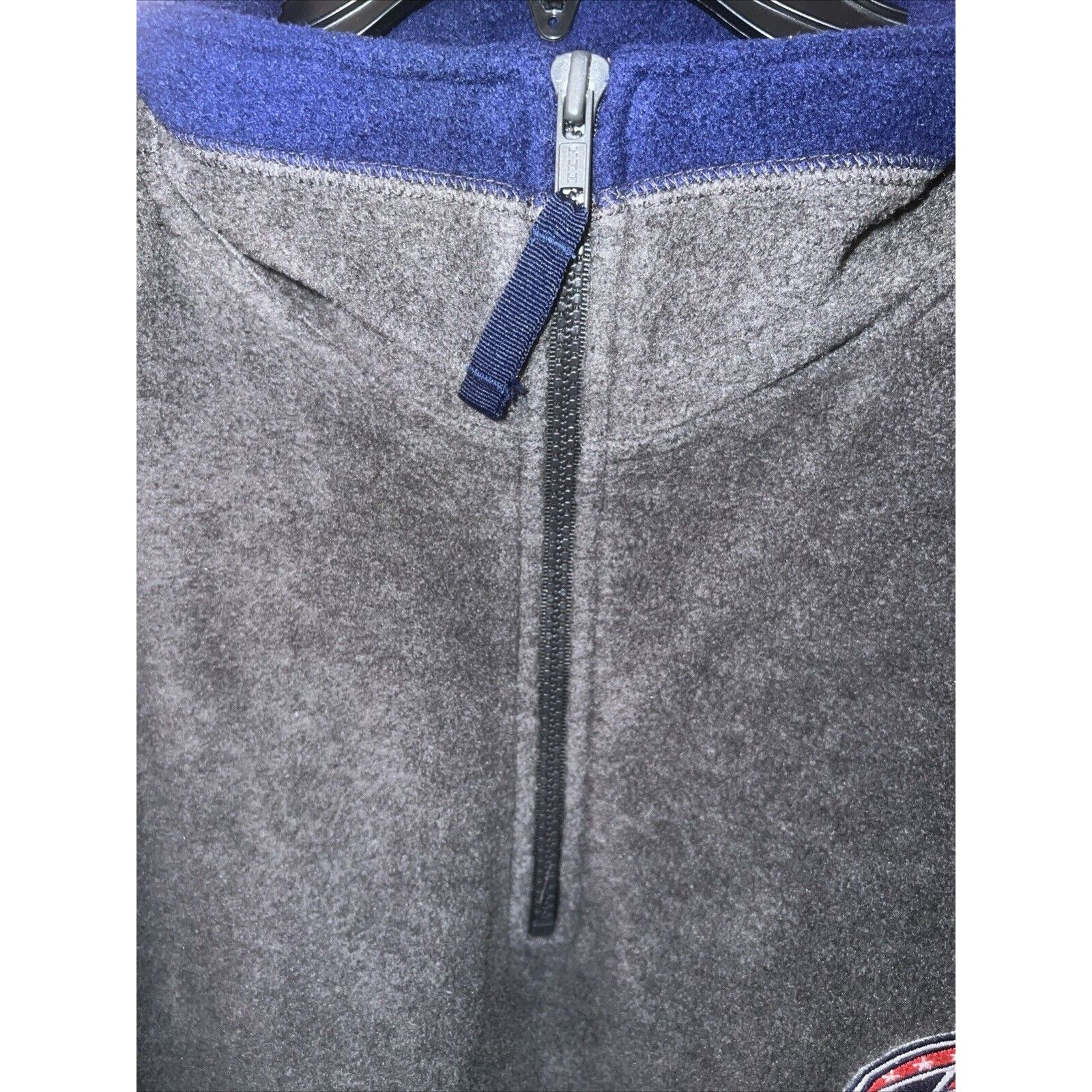 NHL Columbus Blue Jackets Men’s Sweater 1/4 Zip Fleece XL Gray Size US XL / EU 56 / 4 - 6 Thumbnail