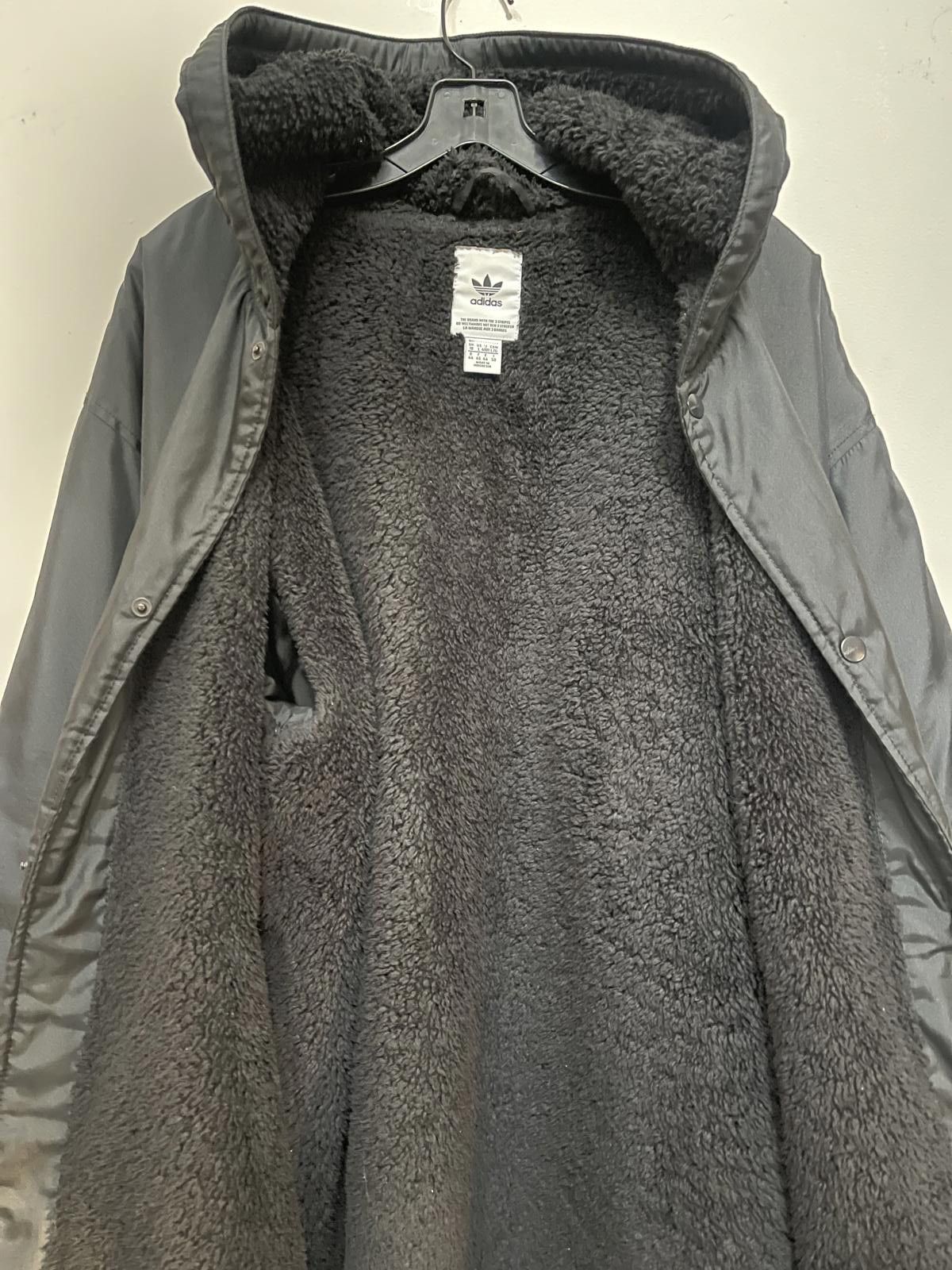 Adidas Vintage Adidas Hooded Jacket Mens L Trefoil Faux Shearling Size US L / EU 52-54 / 3 - 5 Thumbnail