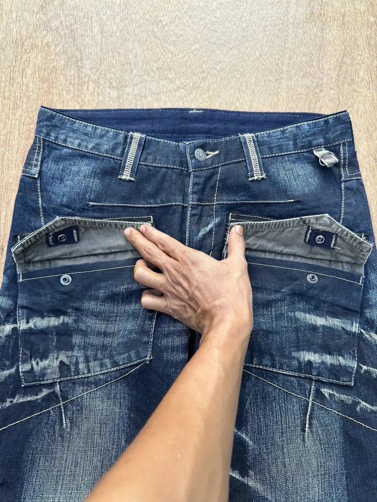 PPFM CRAZY Vintage PPFM Jean Bondage MultiZipper Punk Denim Pants Size US 31 - 7 Thumbnail
