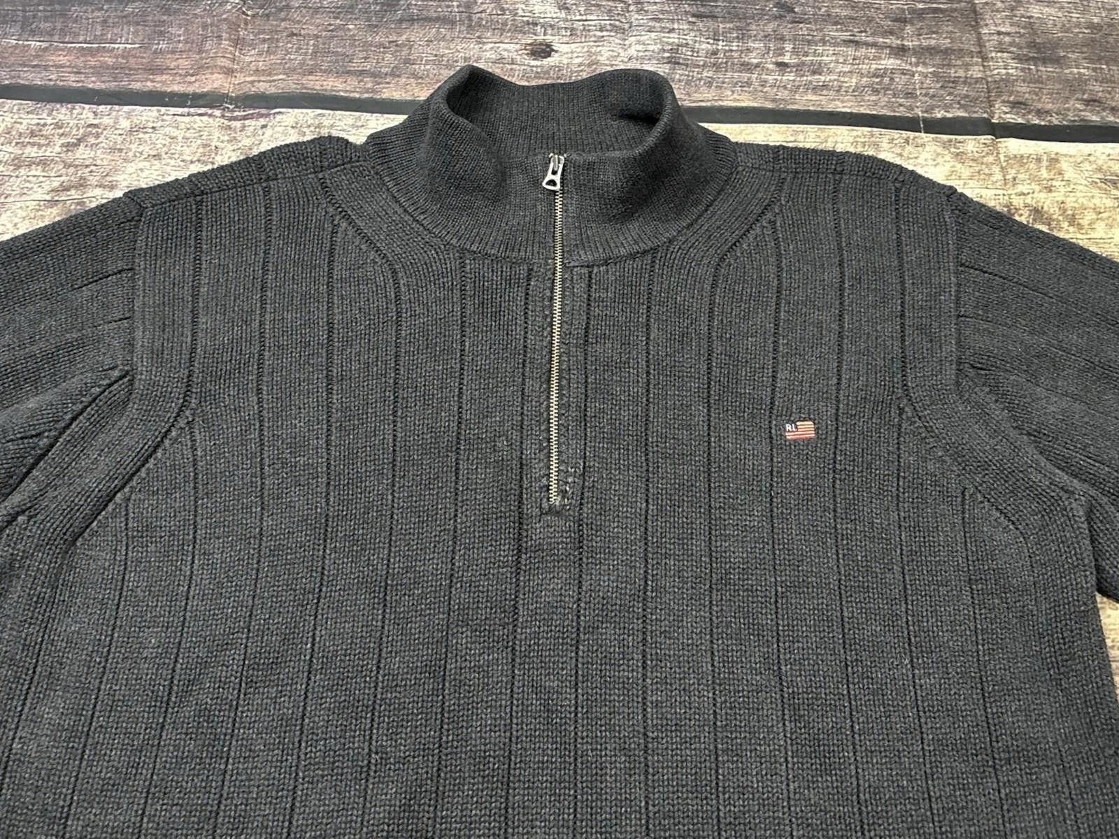 Polo Ralph Lauren Ralph Lauren Polo Jeans Co Sweater Mens 2XL 1/4 Zip Thick Size US XXL / EU 58 / 5 - 4 Thumbnail