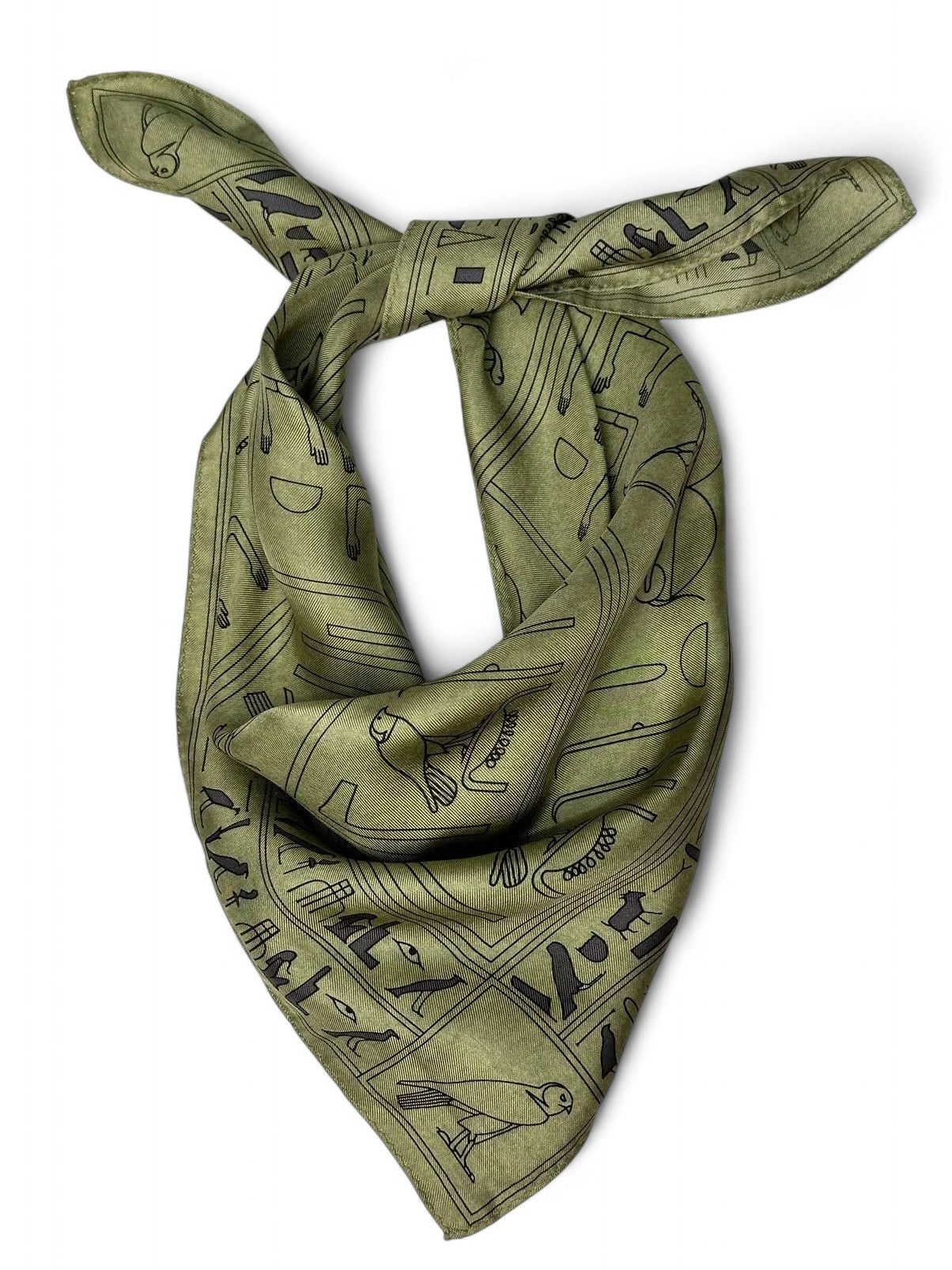 Other Egyptian Print Silk Scarf The Met Vintage Museum Collectible Size ONE SIZE - 3 Thumbnail