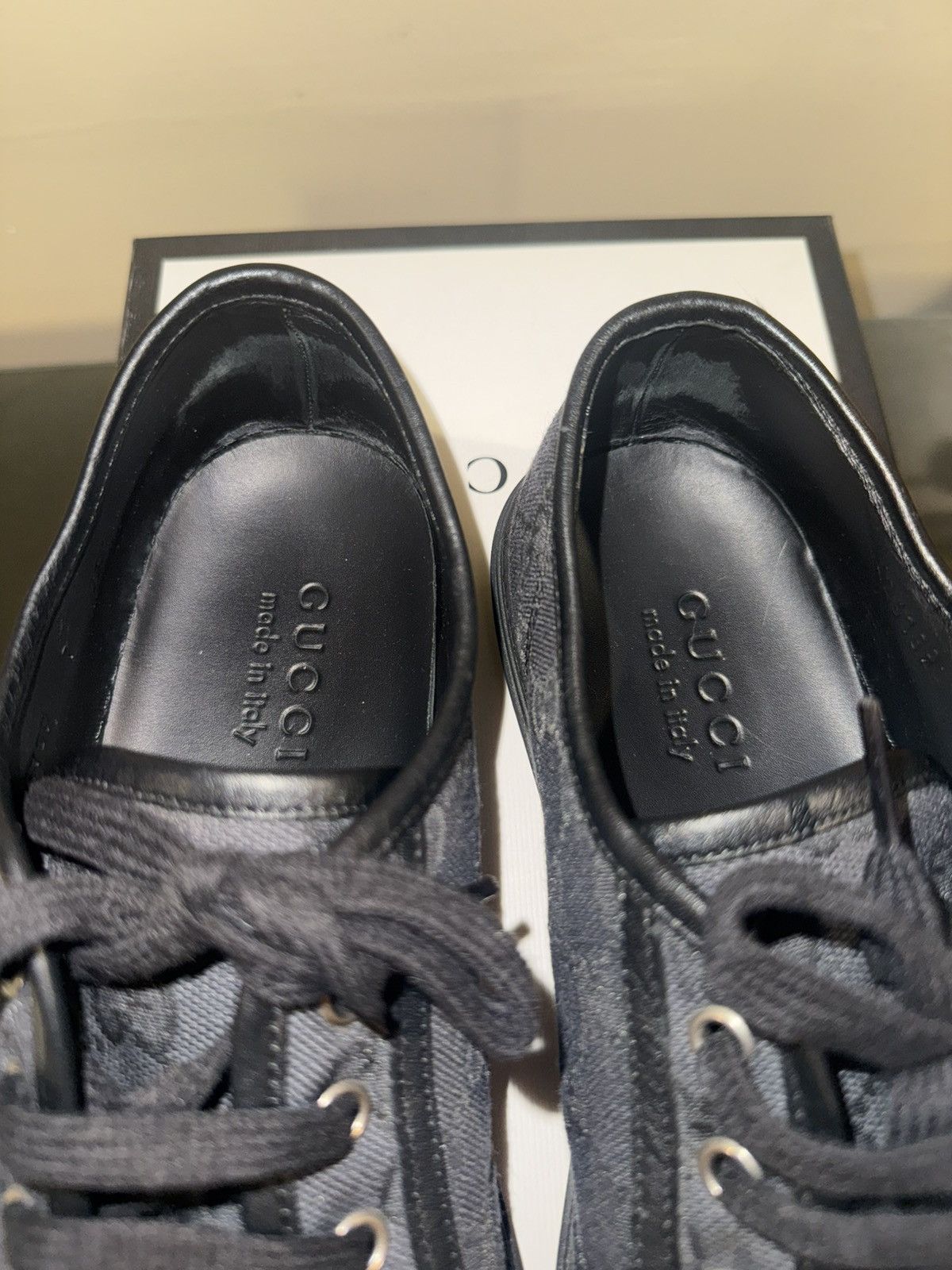Gucci Gucci GG Canvas and Leather Low Top Sneaker Size US 8 / EU 41 - 7 Thumbnail