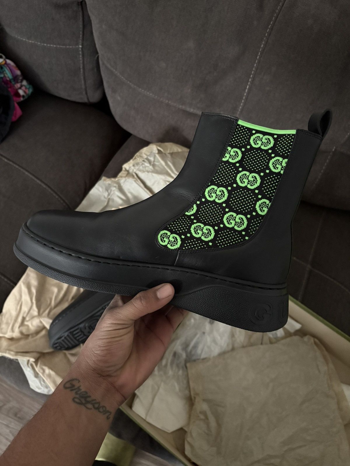 Gucci Gucci GG Supreme ankle boots Size US 10 / EU 43 - 5 Thumbnail