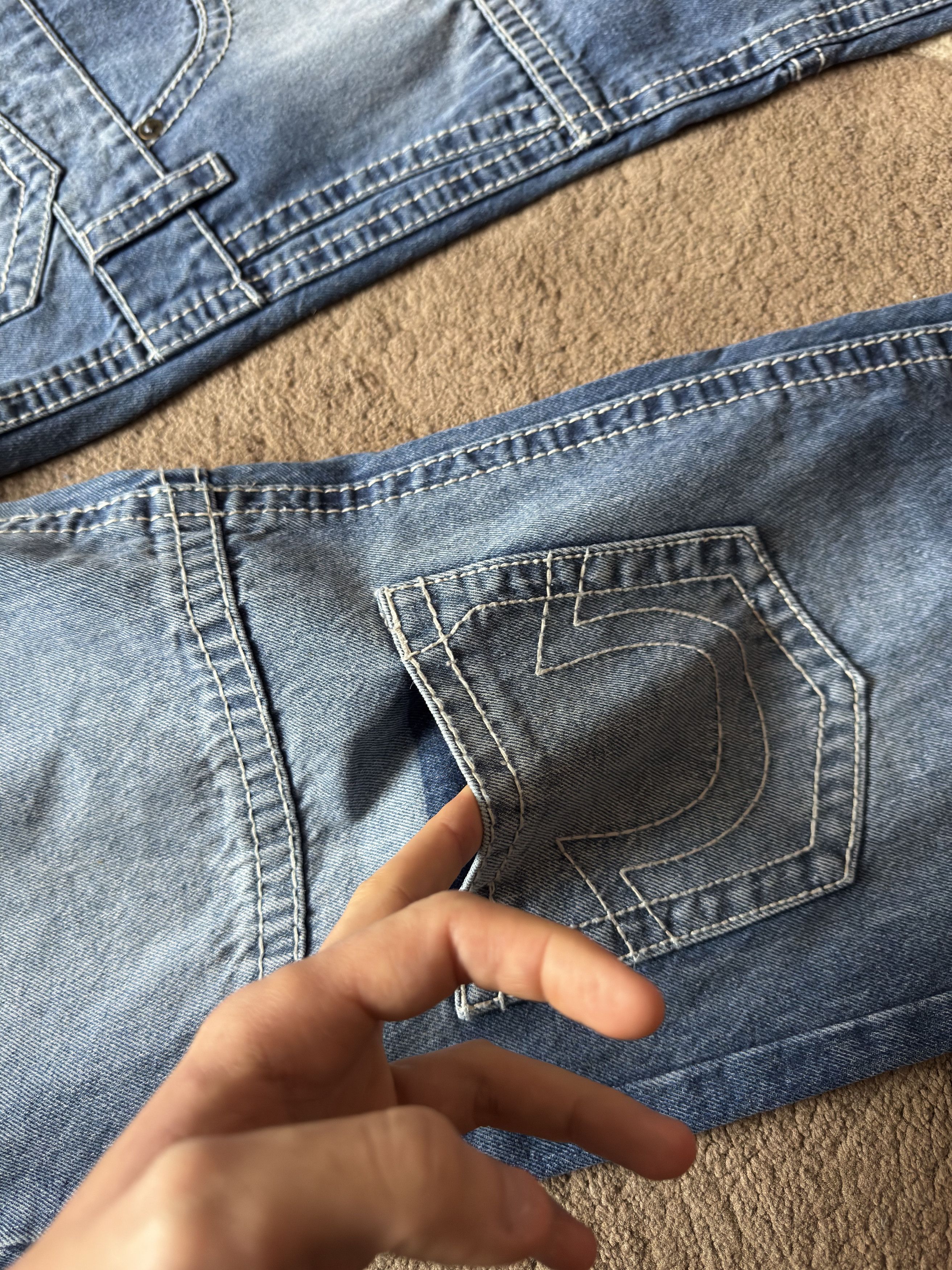 True Religion True Religion Vinny Big T Reworked Jeans Baggy Fit Loose Size US 32 / EU 48 - 8 Thumbnail