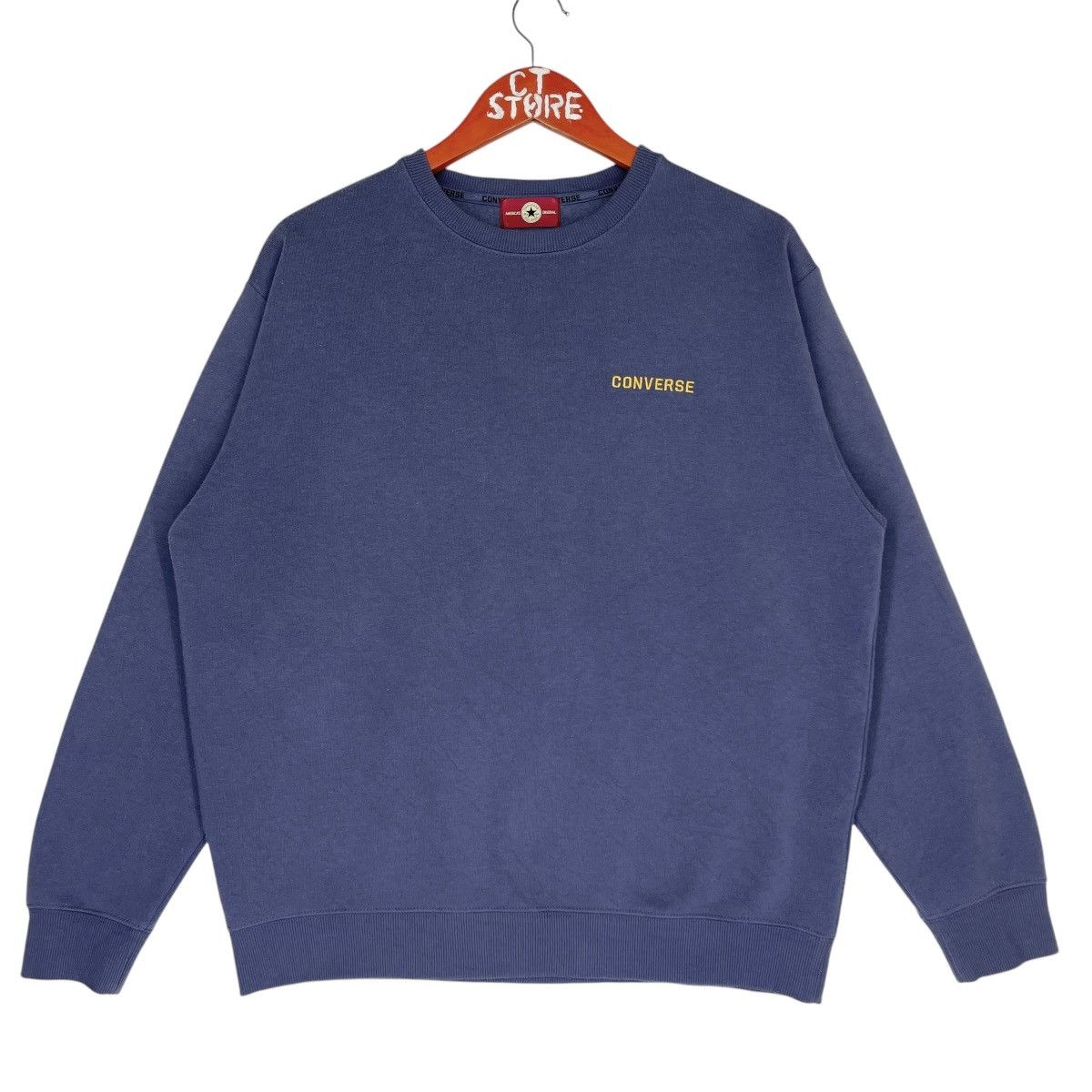 Converse Converse Crewneck Sweatshirt Embroidery Logo Size M/L Size US M / EU 48-50 / 2 - 2 Thumbnail