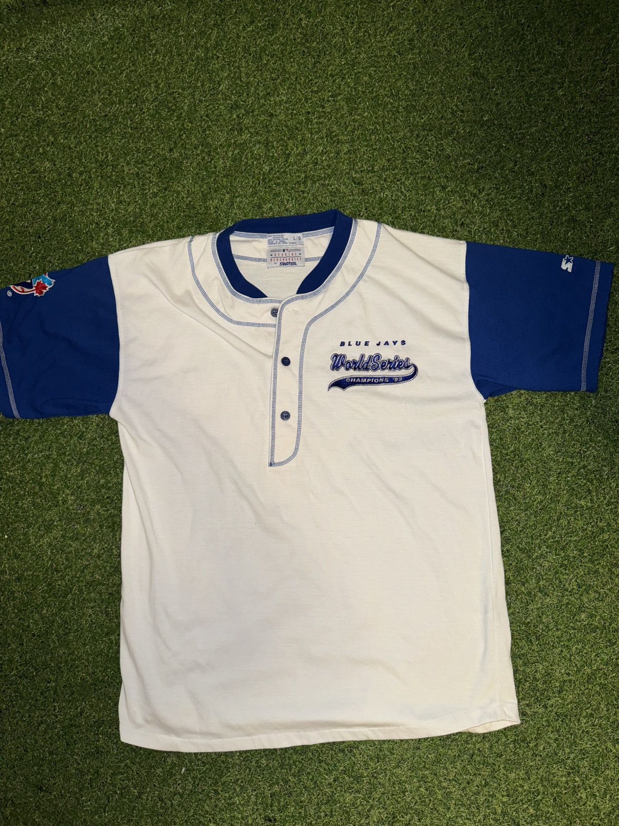 Starter Vintage 1992 world series champions Jersey size XL starter Size US XL / EU 56 / 4 - 1 Thumbnail