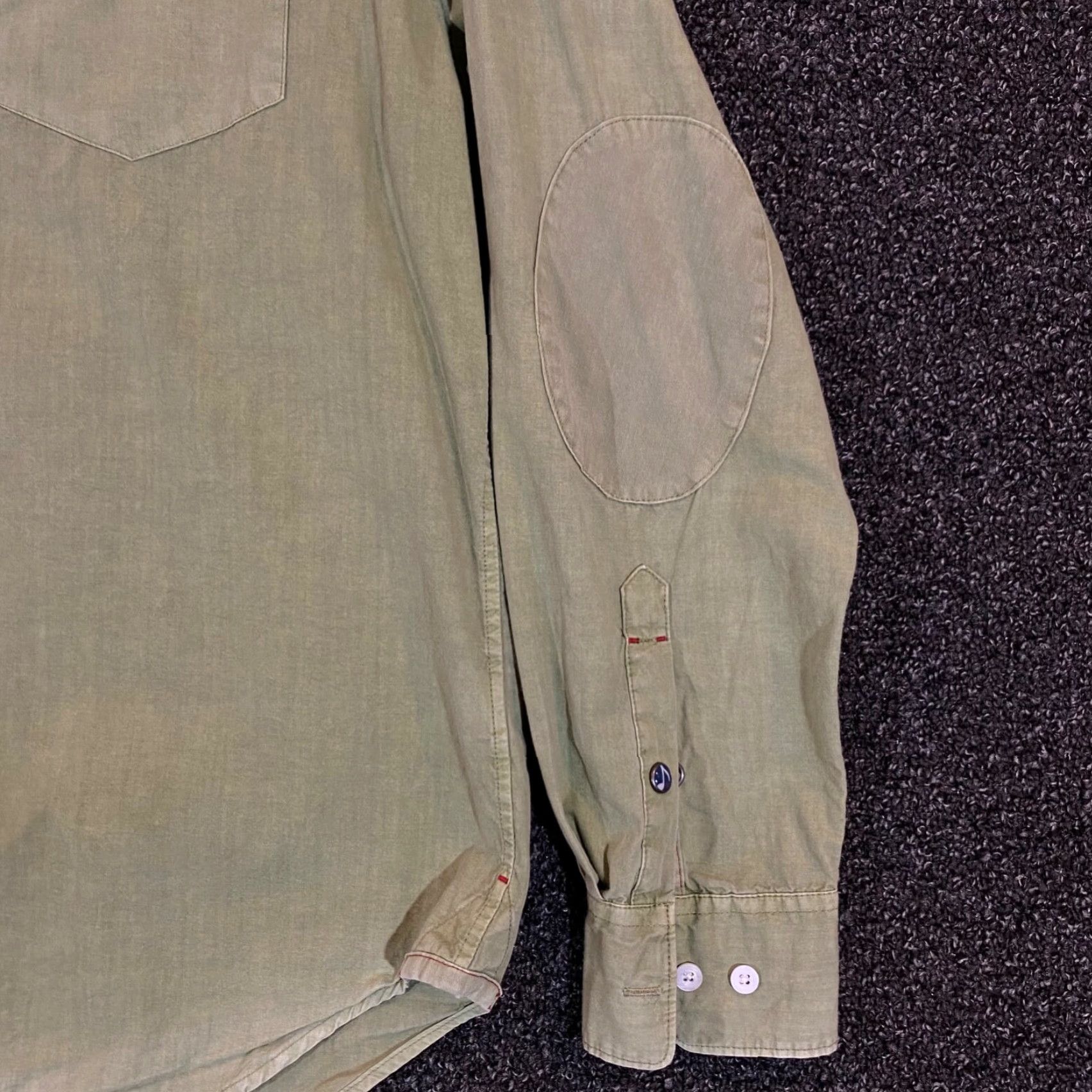 Vintage 32 Bar Blues Shirt Mens Medium Green Button Down Outdoors L/S Casual Dress Size US M / EU 48-50 / 2 - 4 Thumbnail