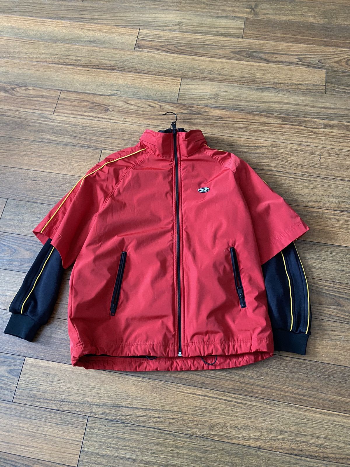 image of Diesel J-Cato Hybrid Jacket in Red, Men's (Size Small)