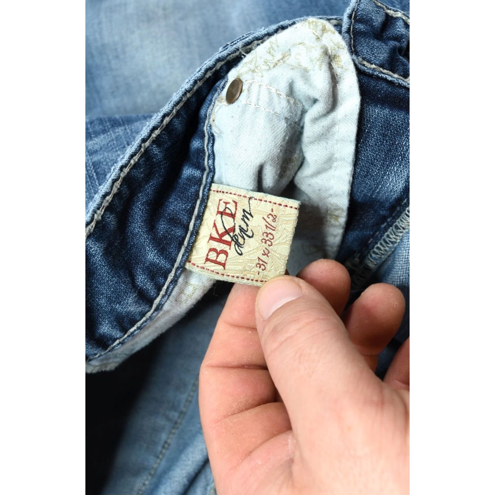 Vintage BKE Sabrina Boot Cut Jeans Blue Low-Rise Stretch Slim Fit Denim Womens 31 Jeans Modern Vintage? No Size 24" / US 00 / IT 34 - 6 Thumbnail