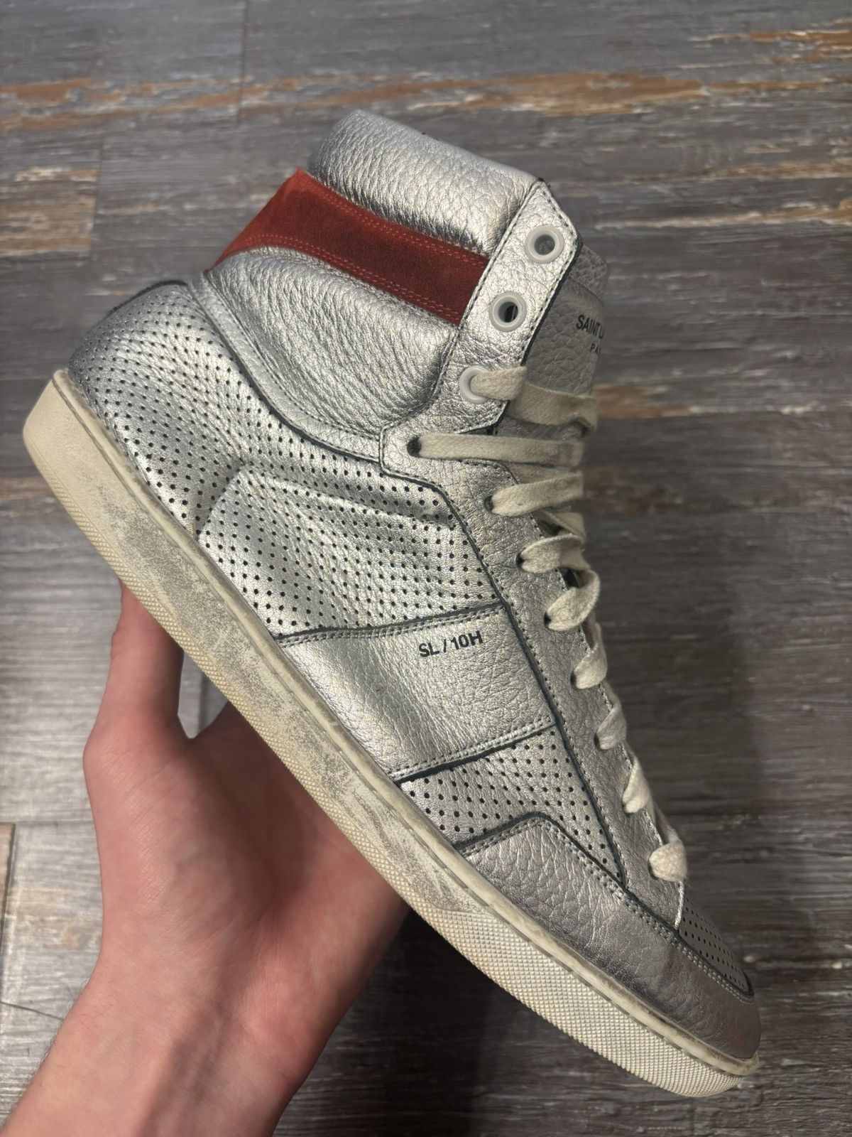 Saint Laurent Paris Saint Laurent PL-10 Silver Size 10 Size US 10 / EU 43 - 1 Thumbnail