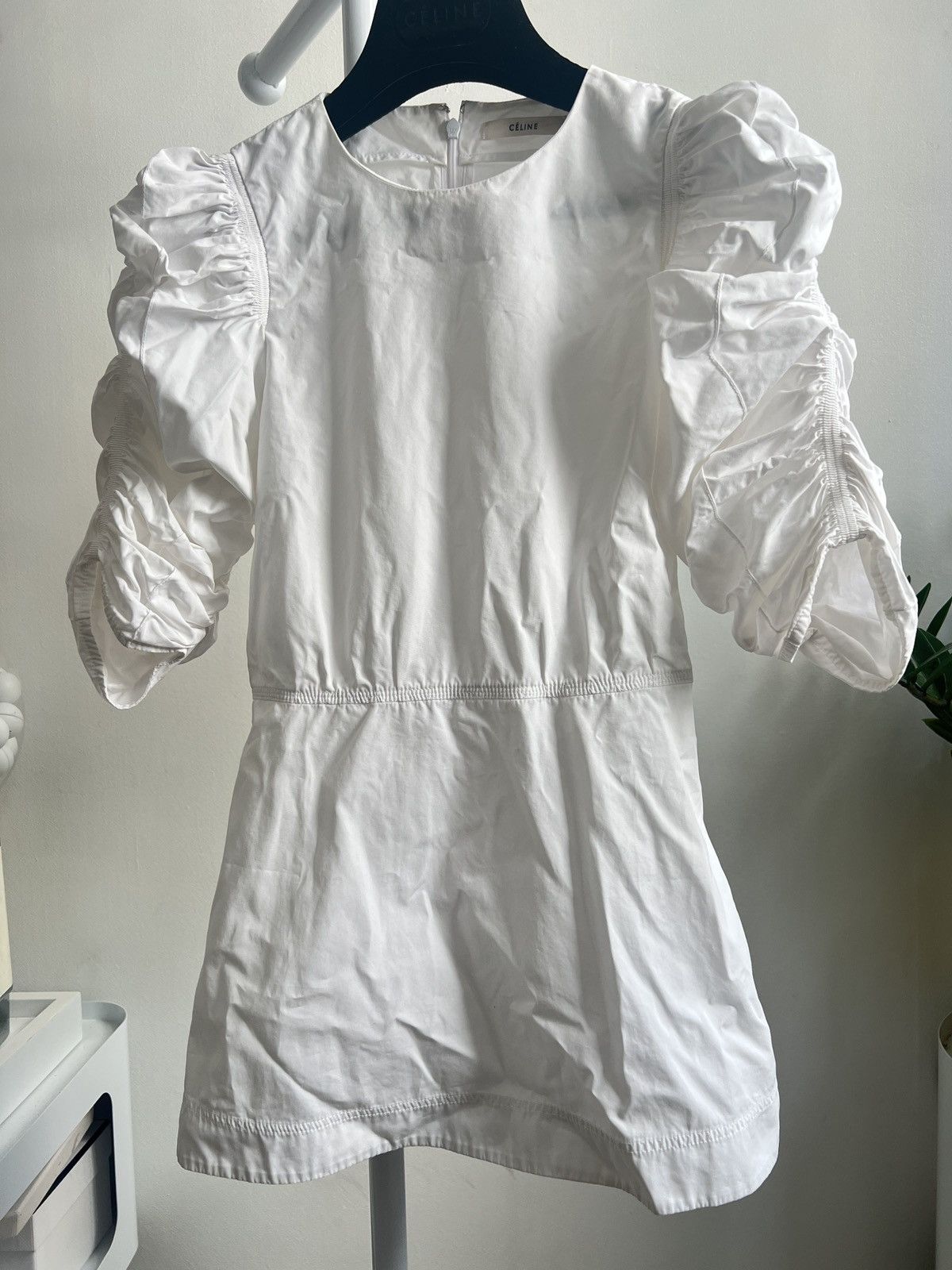 Celine Old Celine by Phoebe Philo gather puff sleeves top Size XS / US 0-2 / IT 36-38 - 1 Thumbnail