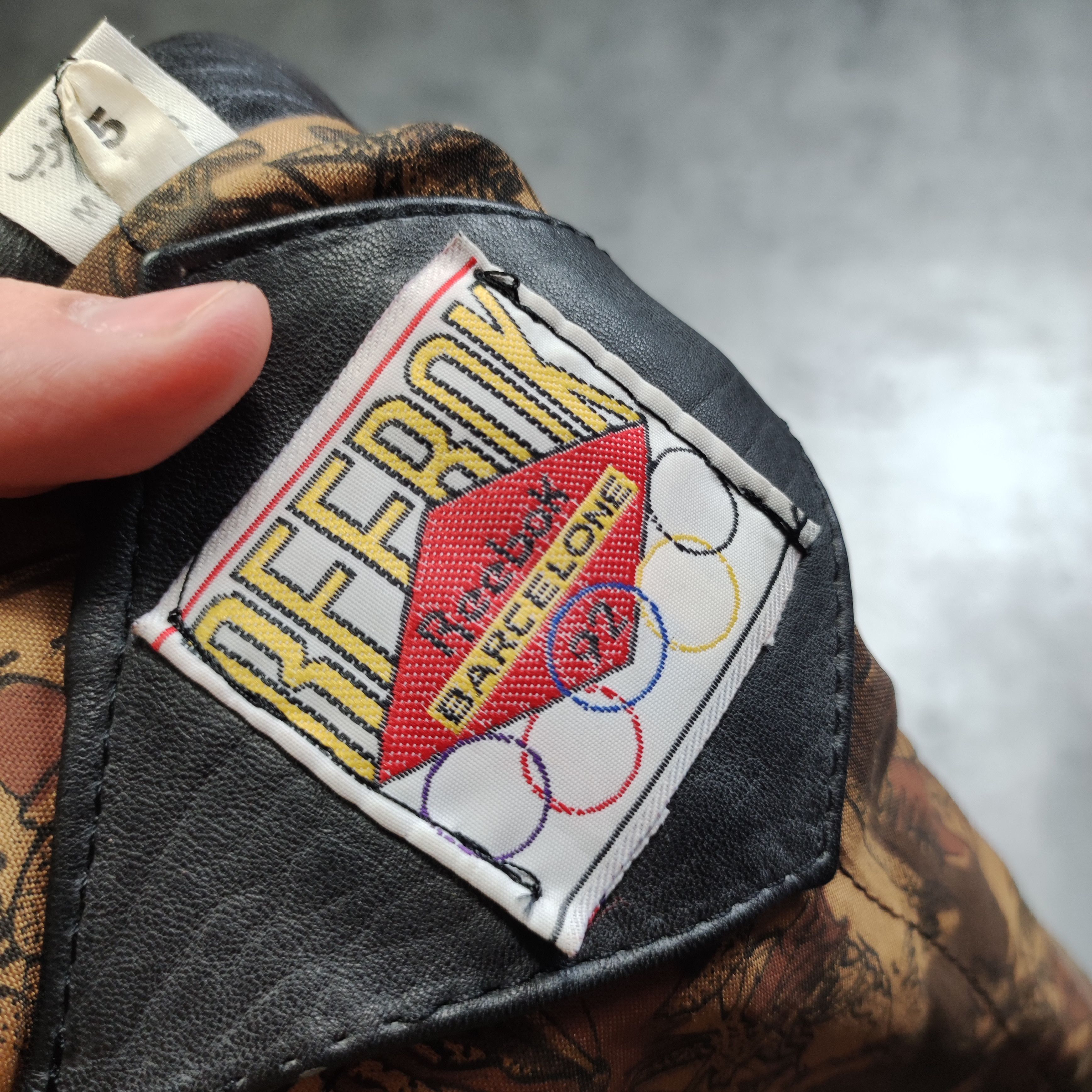 Reebok × USA Olympics × Vintage 1/1 Barcelona Olimpic Games 1992 Reebok Leather Jacket Size US M / EU 48-50 / 2 - 10 Thumbnail