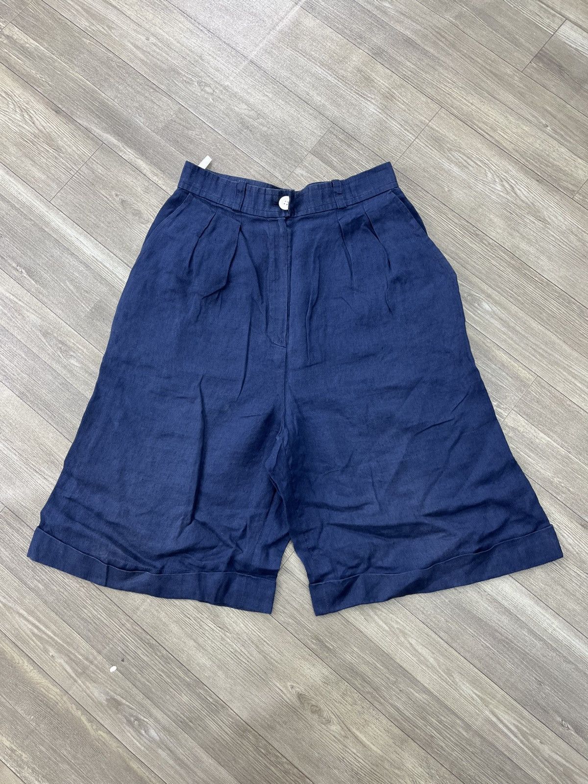 Givenchy Vintage Live Givenchy Cotton Blue Short Pants Size US 27 - 1 Thumbnail