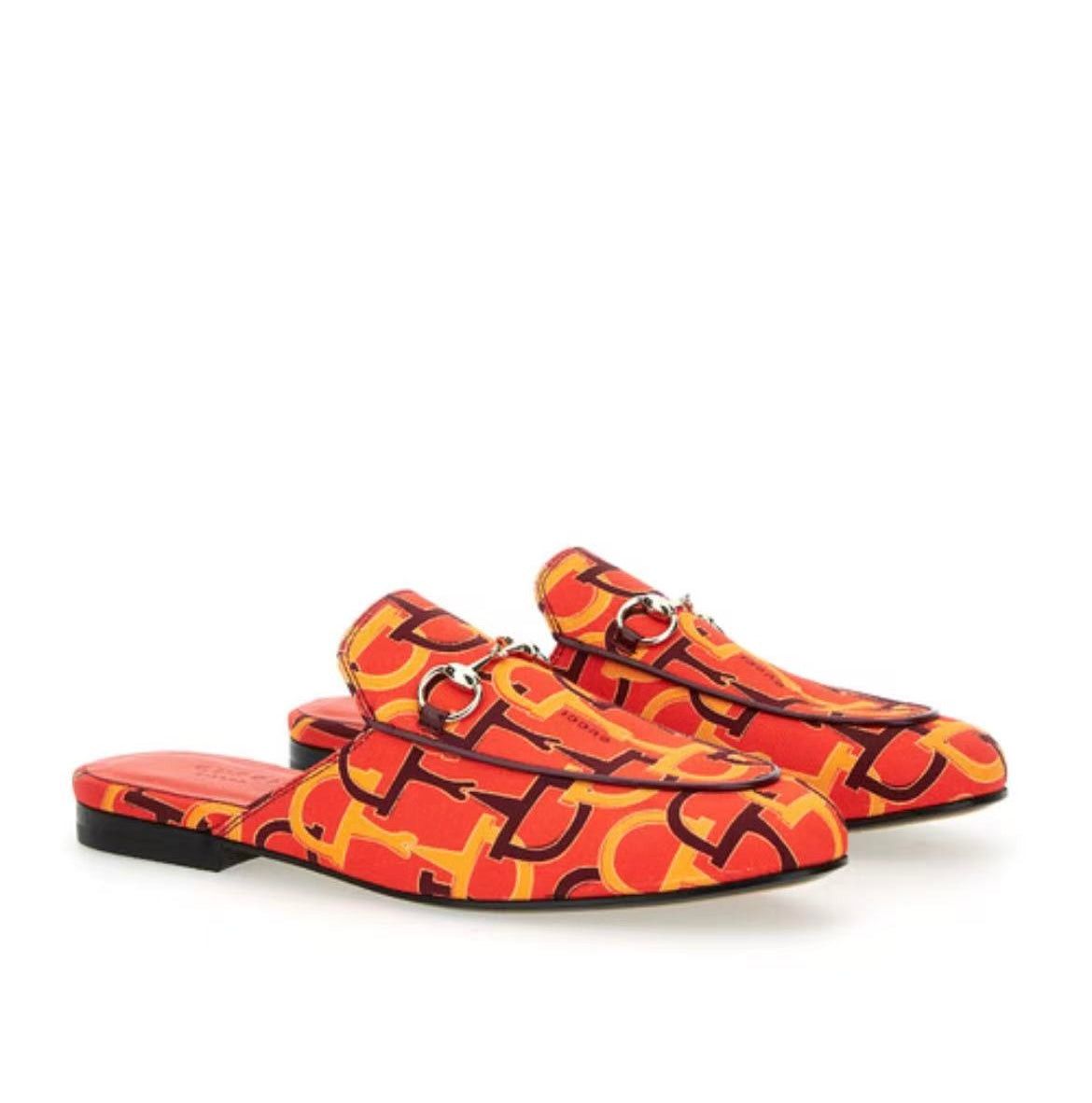Gucci Gucci Princetown Horsebit Print Slippers SIZE 40 Size ONE SIZE - 1 Thumbnail
