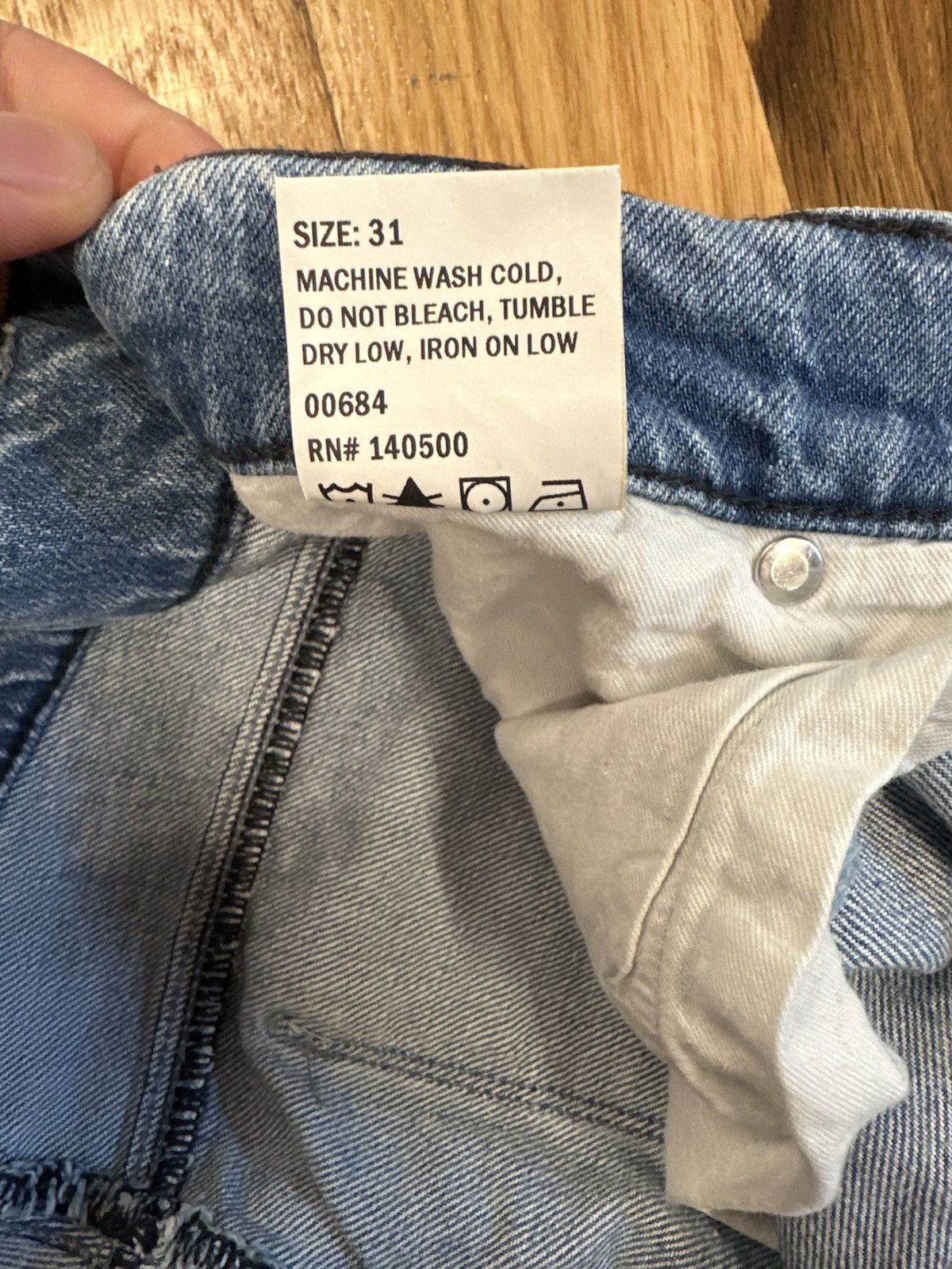 Rta RTA Silver Splatter Blue Denim Jeans Size 31 Size US 31 - 7 Thumbnail