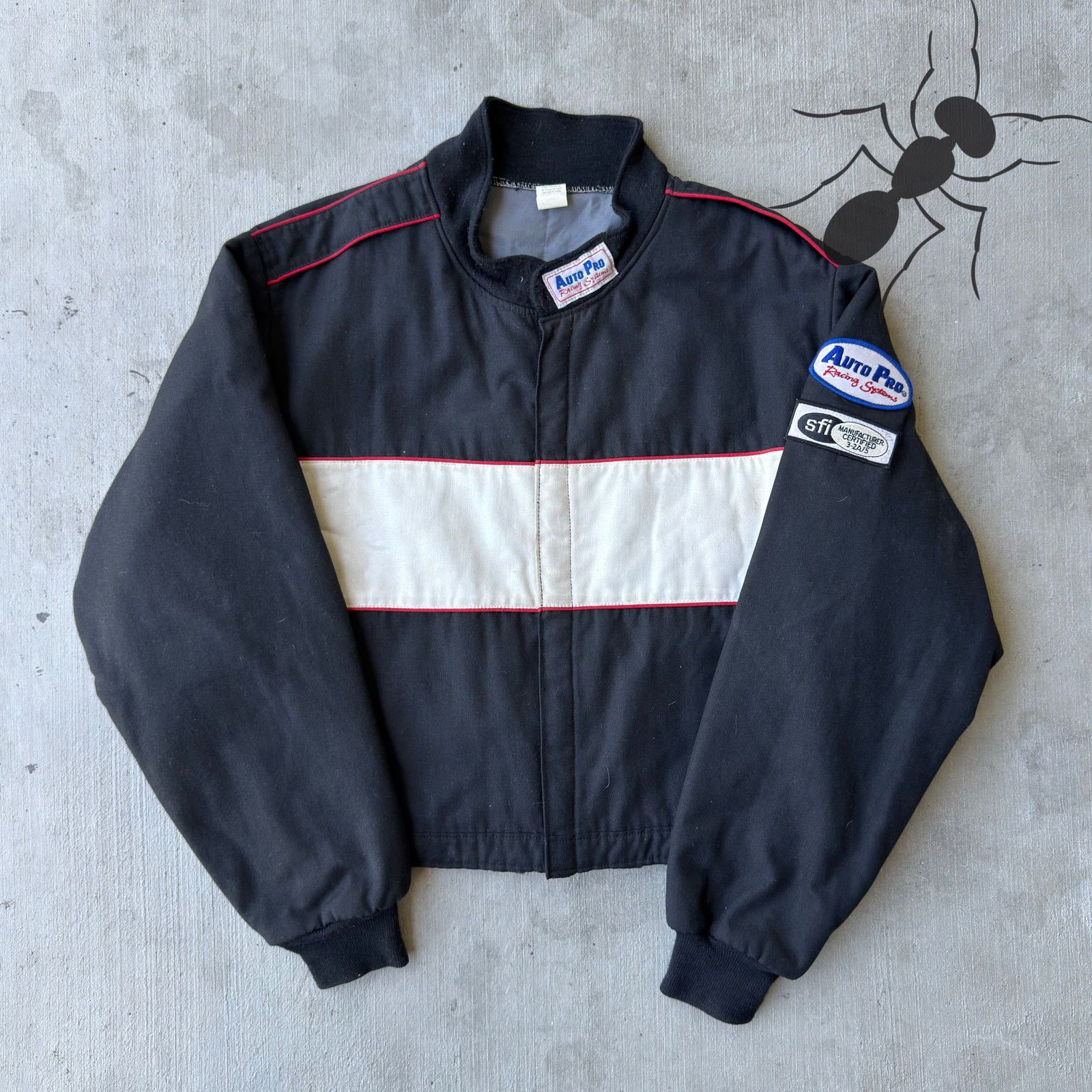 NASCAR × Vintage Black / white cropped racing work wear jacket Size US L / EU 52-54 / 3 - 1 Thumbnail