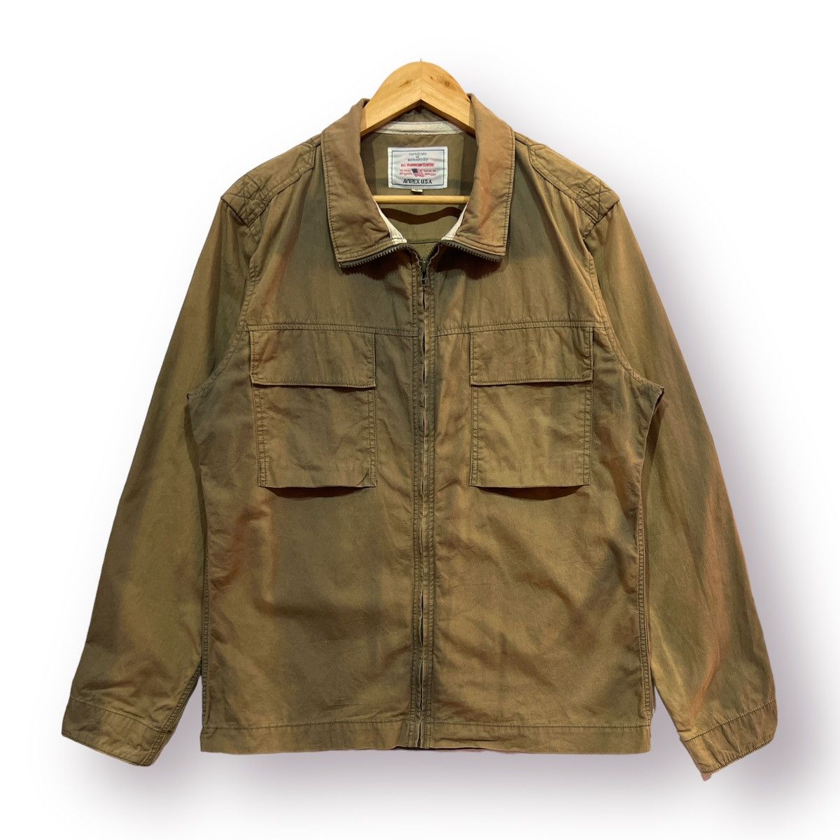 Avirex 🔥DISTRESSED🔥 AVIREX MILITARY STYLE JACKET SUNFADED Size US L / EU 52-54 / 3 - 1 Thumbnail