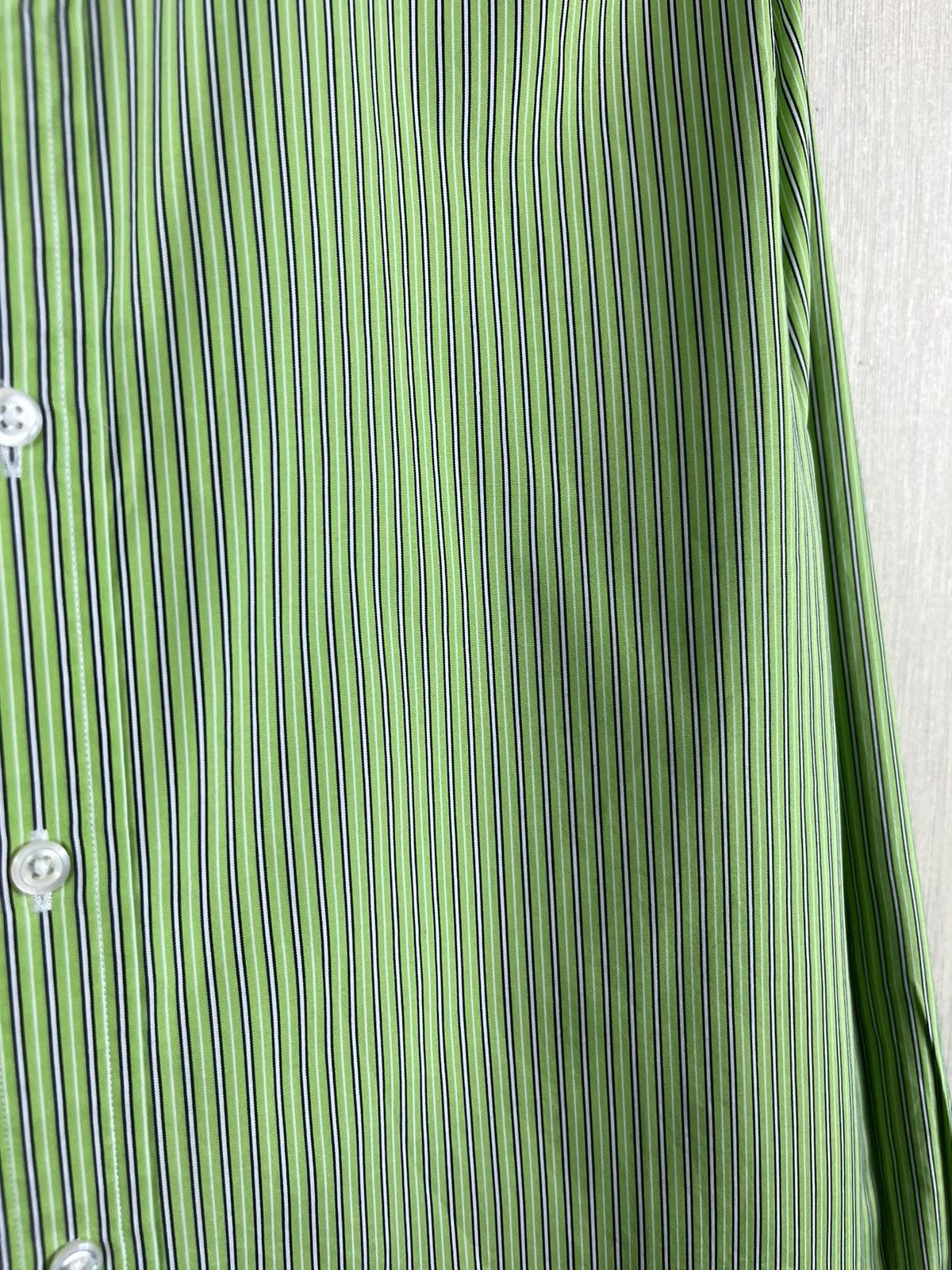 Polo Ralph Lauren × Ralph Lauren × Ralph Lauren Black Label Ralph Lauren black label classic lime striped shirt casual Size XL / US 12-14 / IT 48-50 - 8 Thumbnail