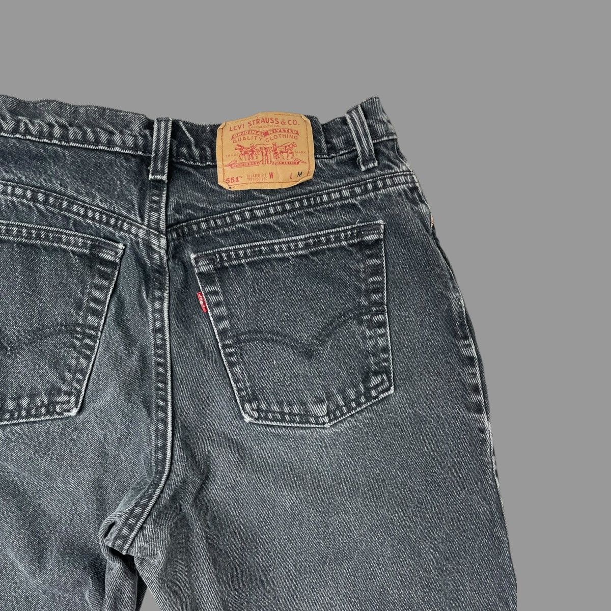 Levi's × Vintage Vintage 90s Levi’s 551 tapered leg black denim jeans Size 36" / US 14 / IT 50 - 3 Thumbnail