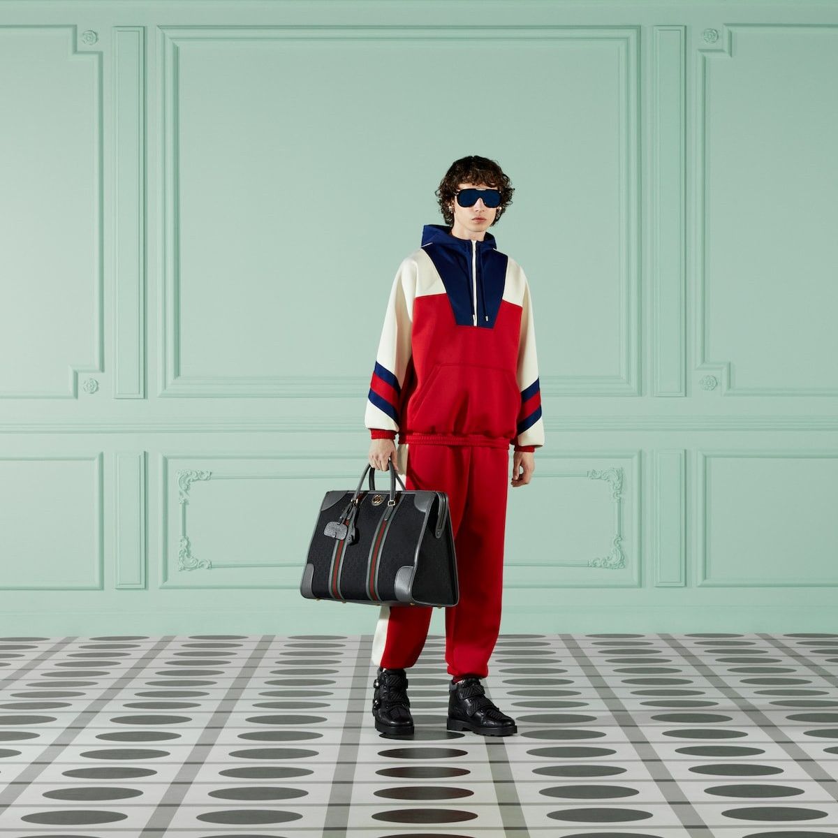 Gucci o1s1wg110125 Neoprene Jogging Pant with Web in Multicolor Size US 38 / EU 54 - 2 Thumbnail