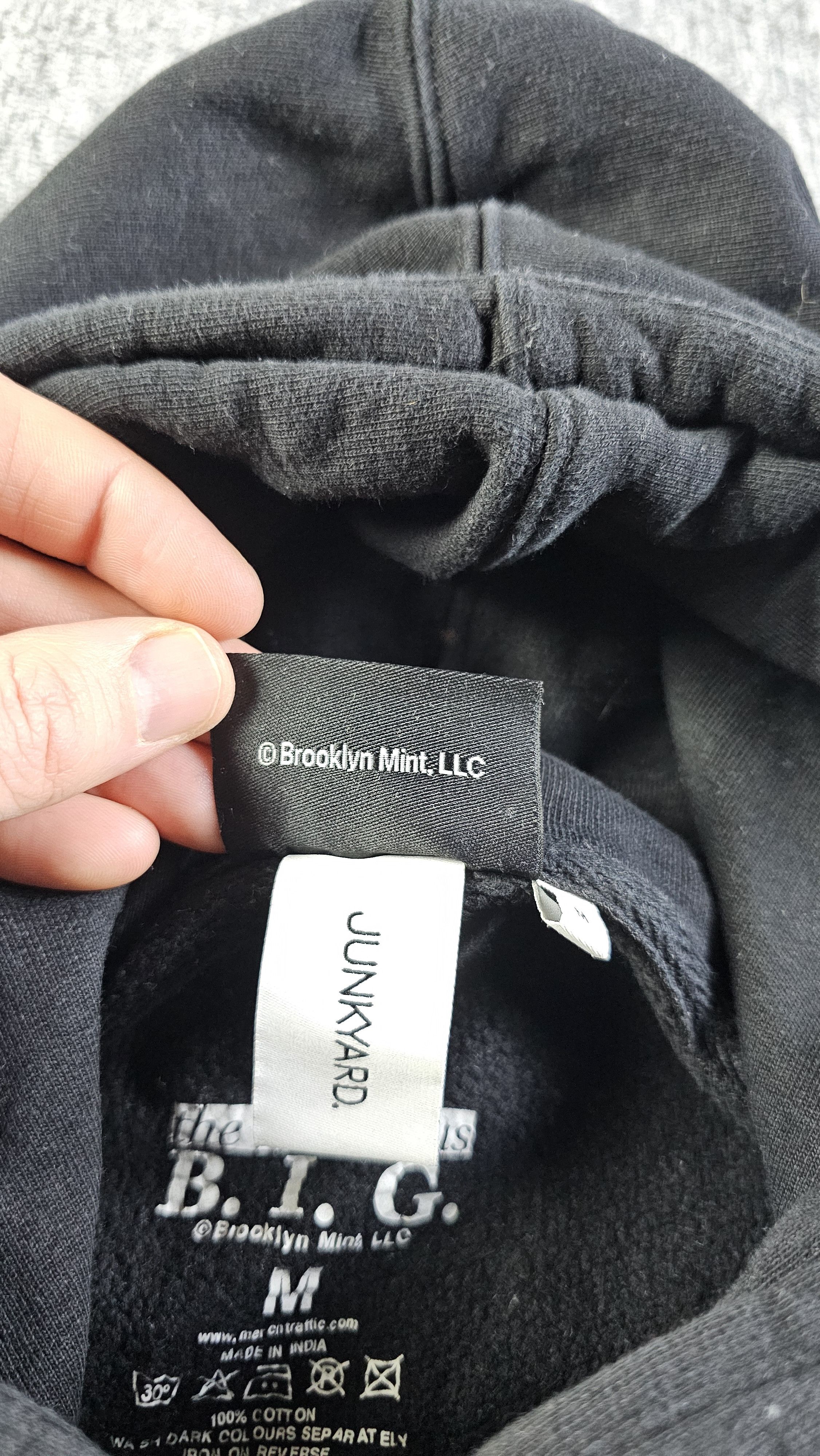 JUNKARD COMPANY Notorious B.I.G. Hoodie Ready To Die Album M Biggie Smalls Size US M / EU 48-50 / 2 - 7 Thumbnail