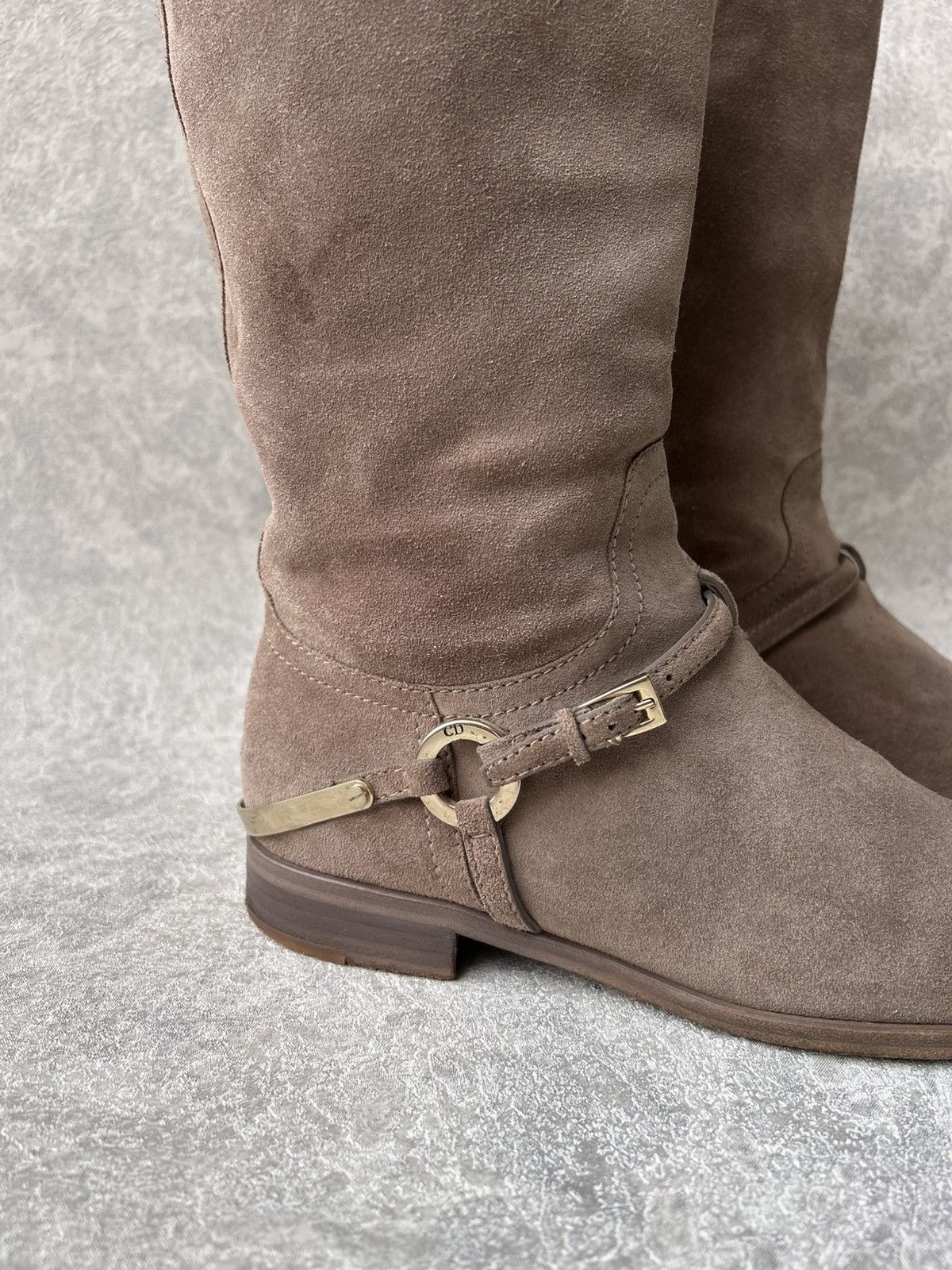 Christian Dior Monsieur Christian Dior Suede Knee High Riding Boots Size US 9 / IT 39 - 11 Thumbnail